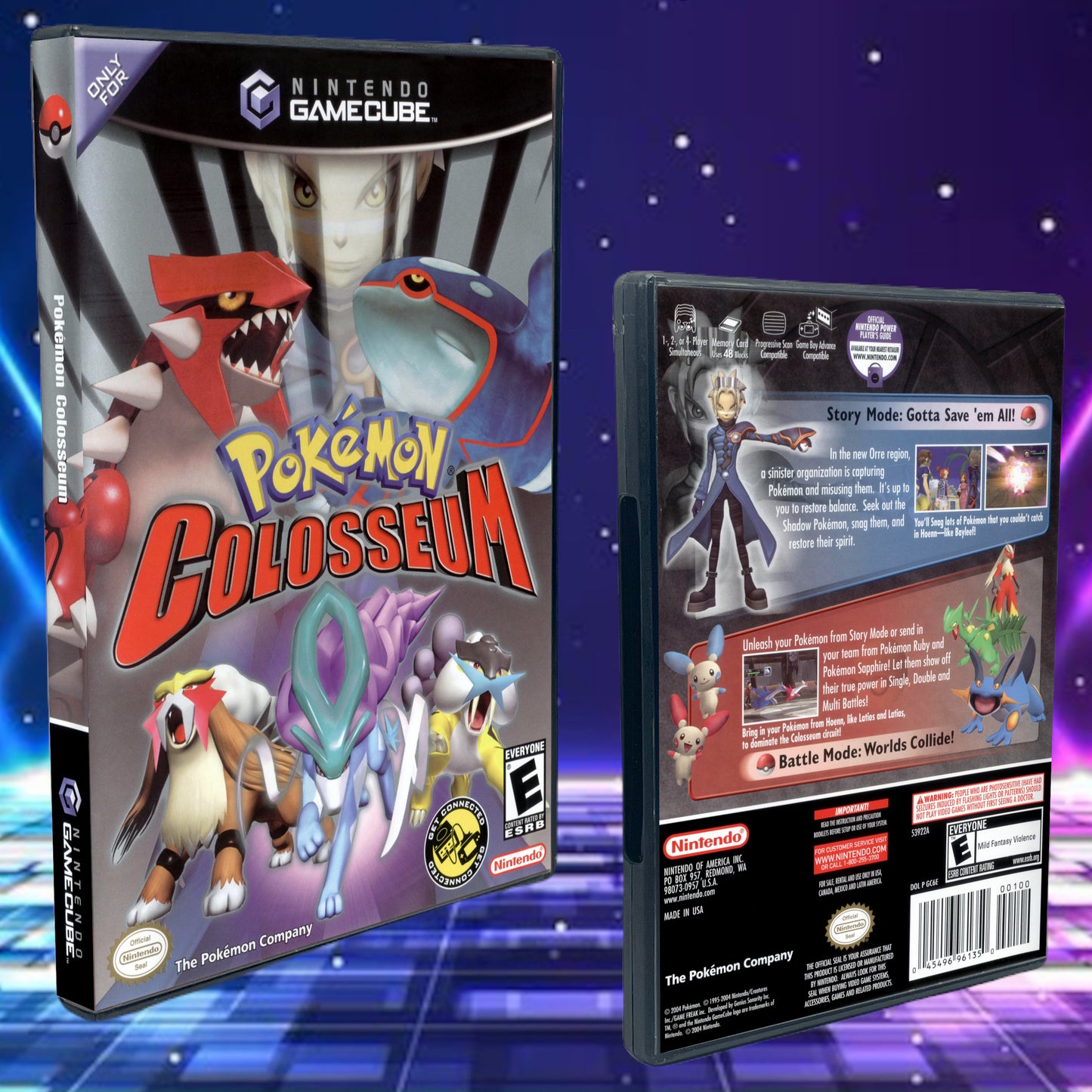 Pokemon Colosseum GameCube Custom Cover Art