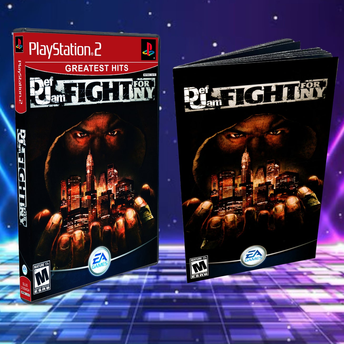 Def Jam Fight for NY greatest hits Art + Manual + PS2 Style Case