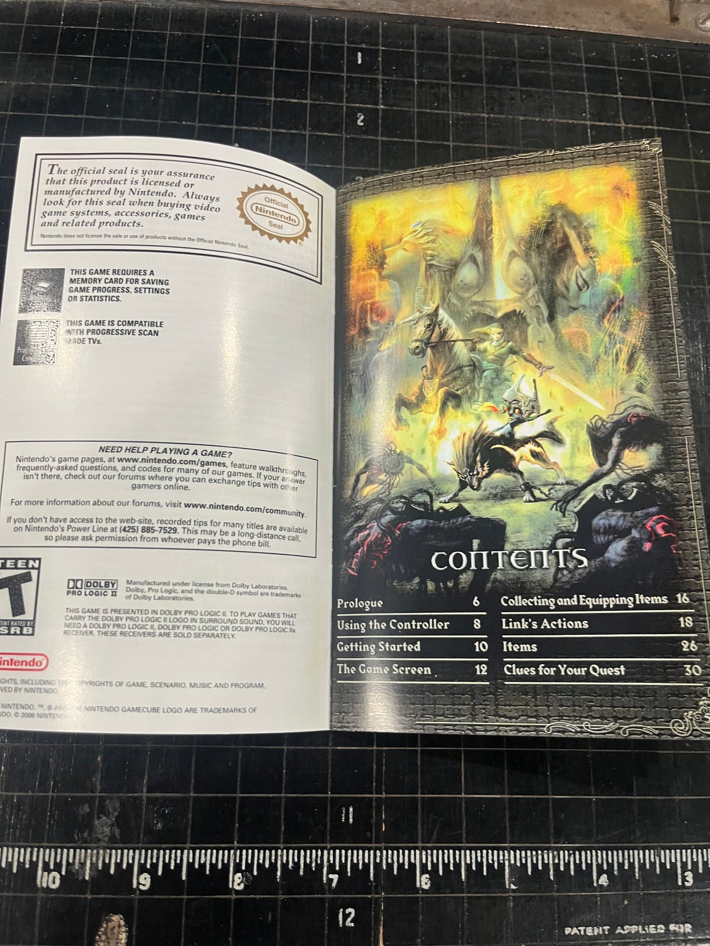 Zelda Twilight Princess GameCube custom manual