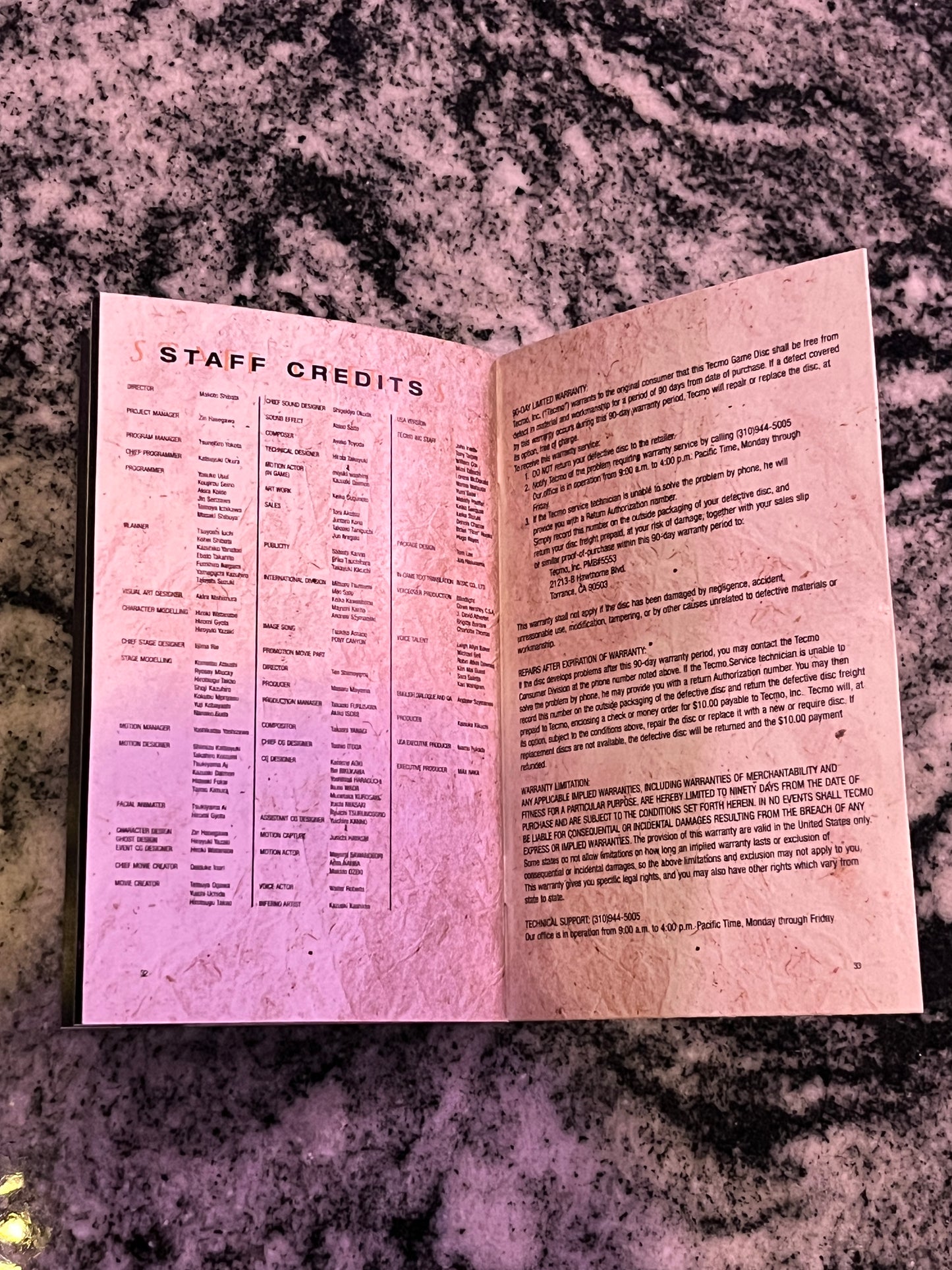Fatal Frame 2 Crimson Butterfly PS2 Custom Manual