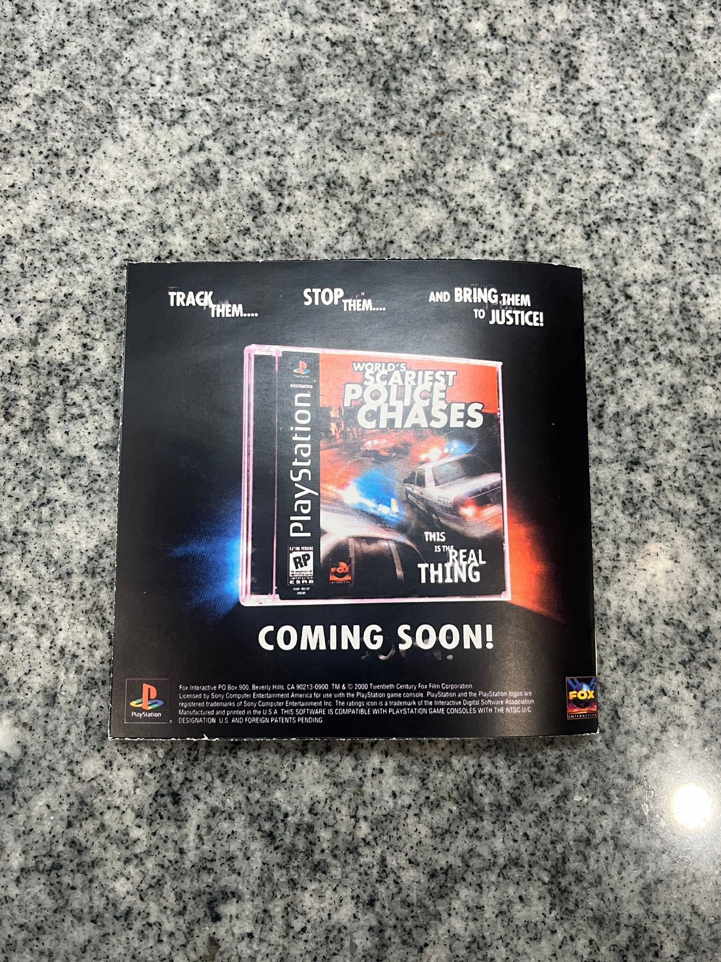 Alien Resurrection PS1 Custom Manual