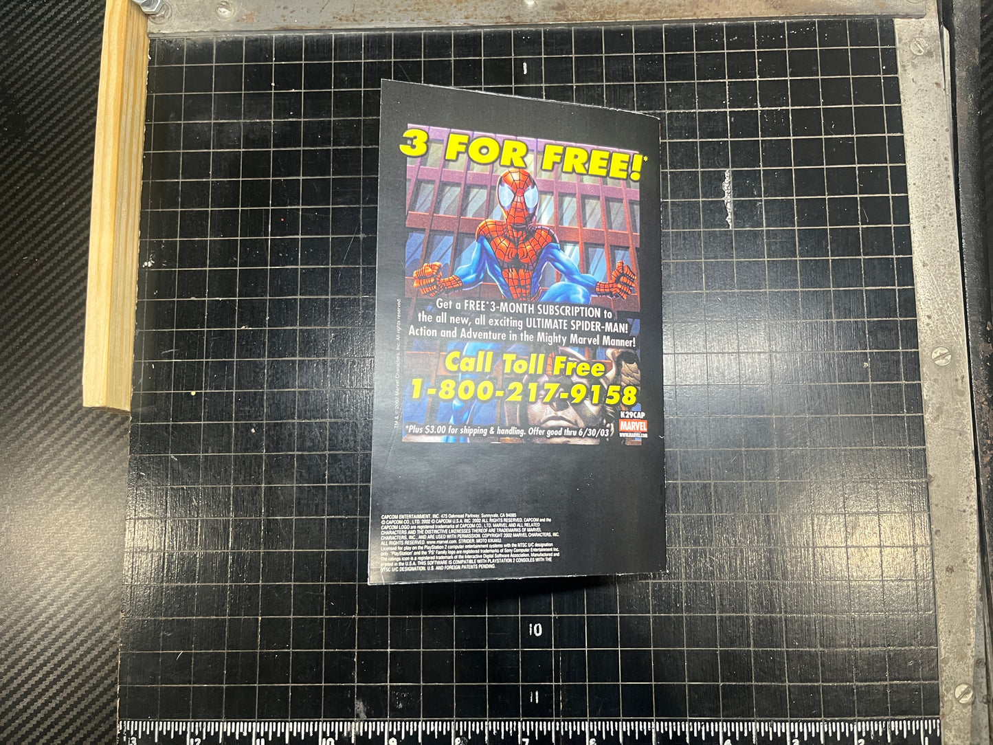 Marvel vs Capcom 2 PS2 Custom Manual