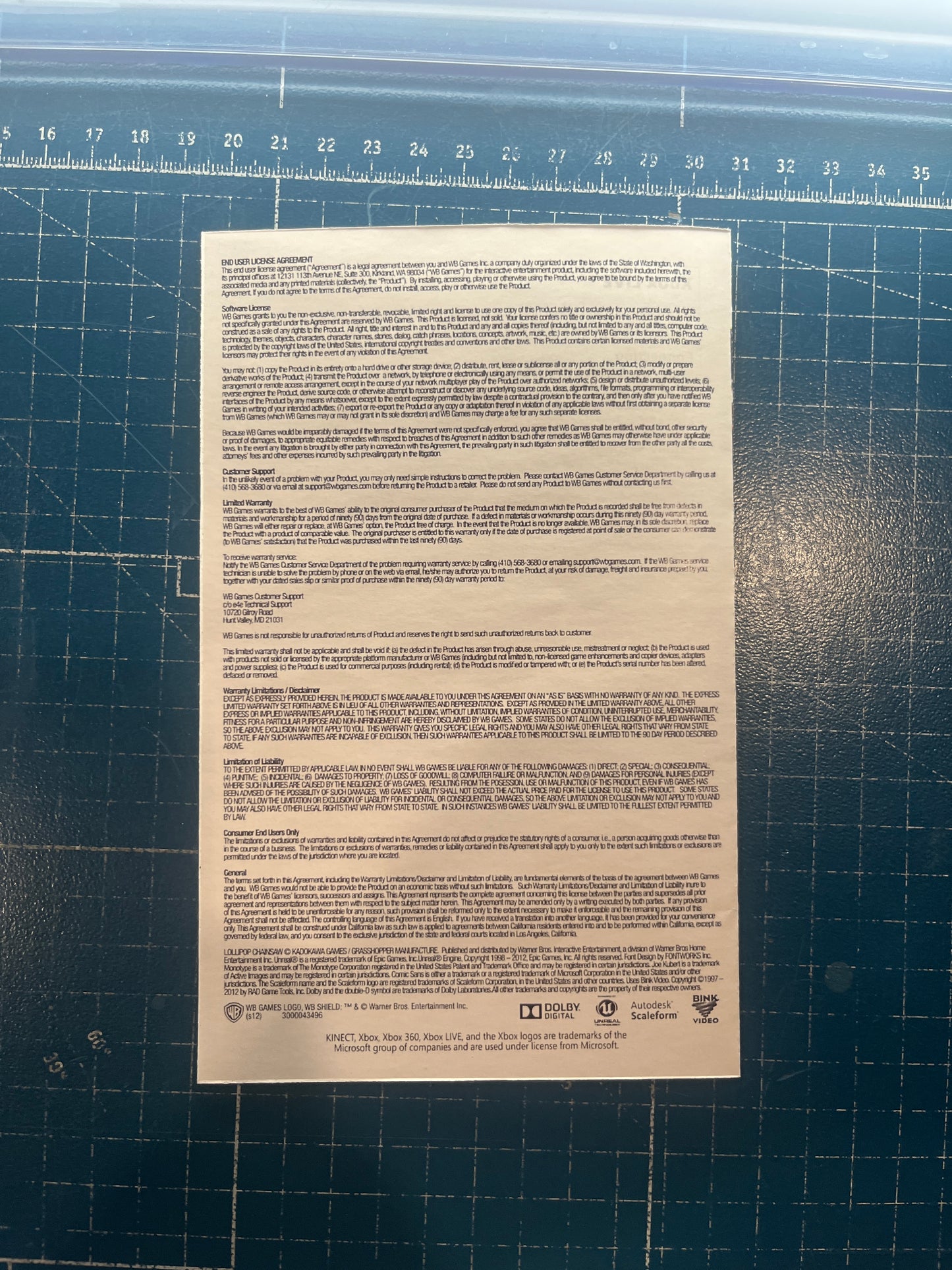 Lollipop Chainsaw Xbox 360 Custom Manual
