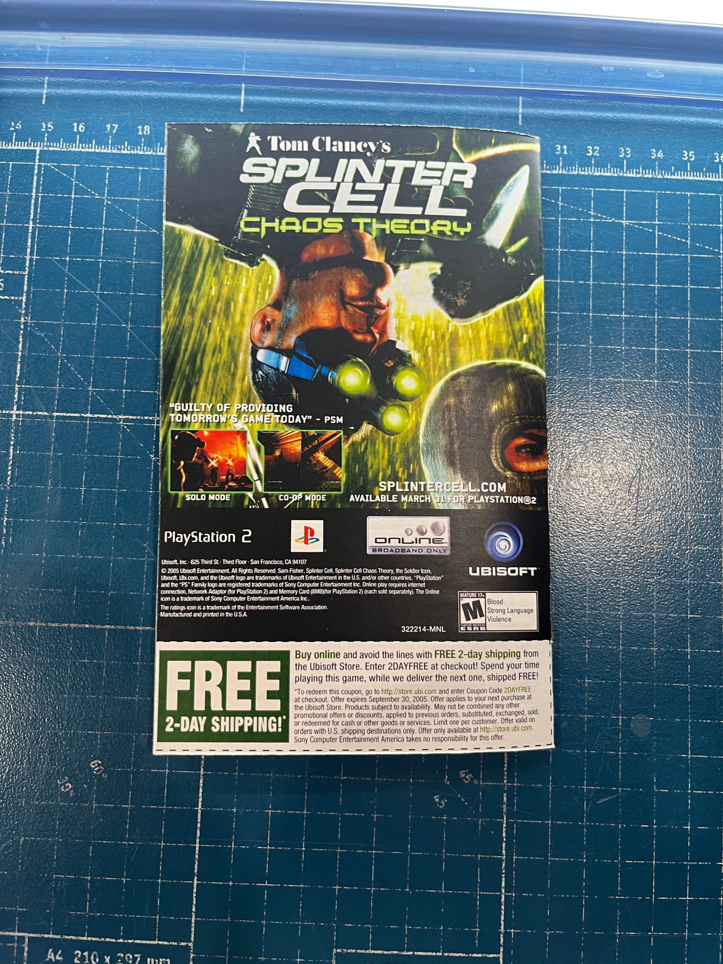 Cold Fear PS2 Custom Manual