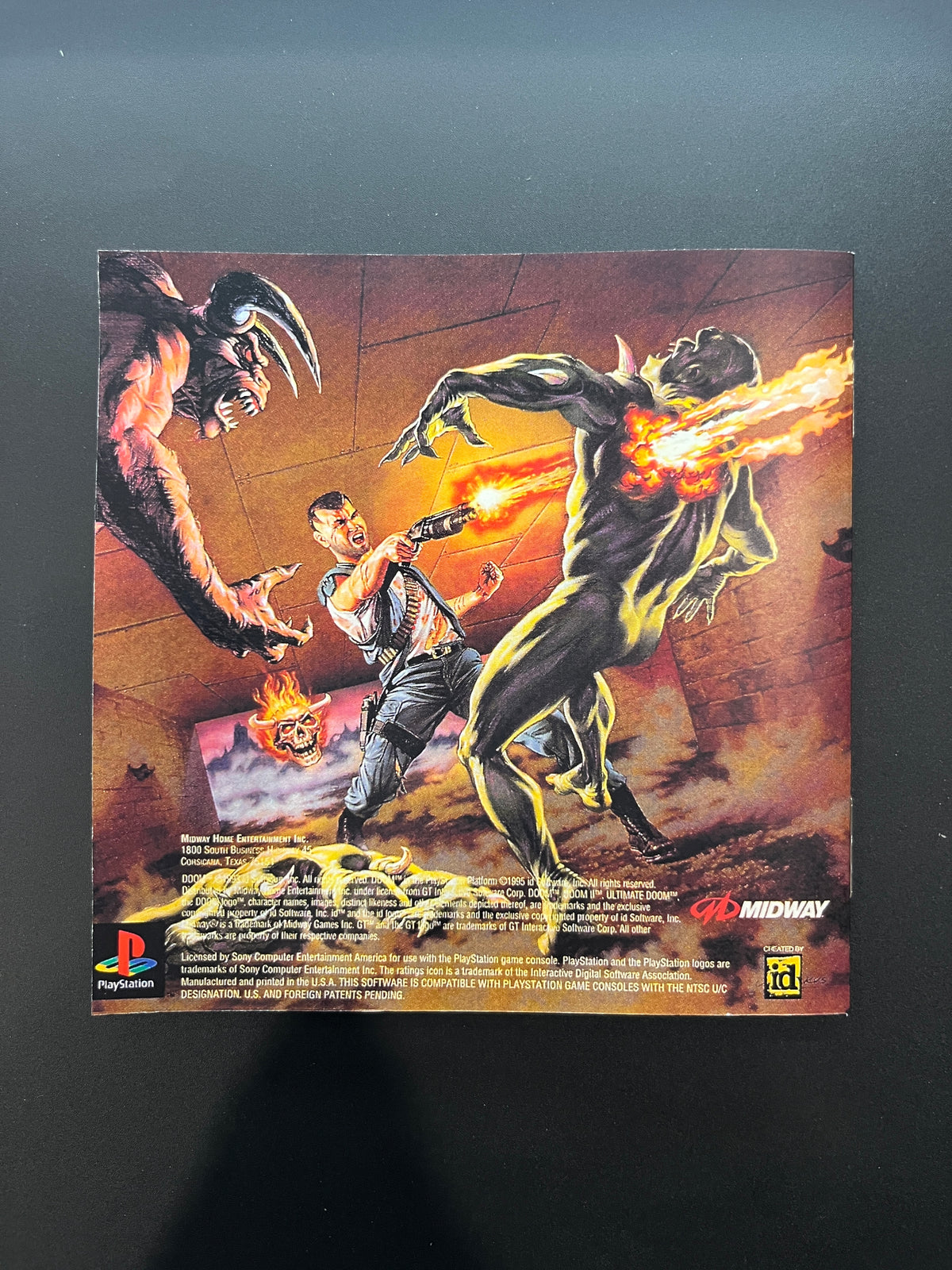 Doom Black Label Jewel Case version PS1 Manual