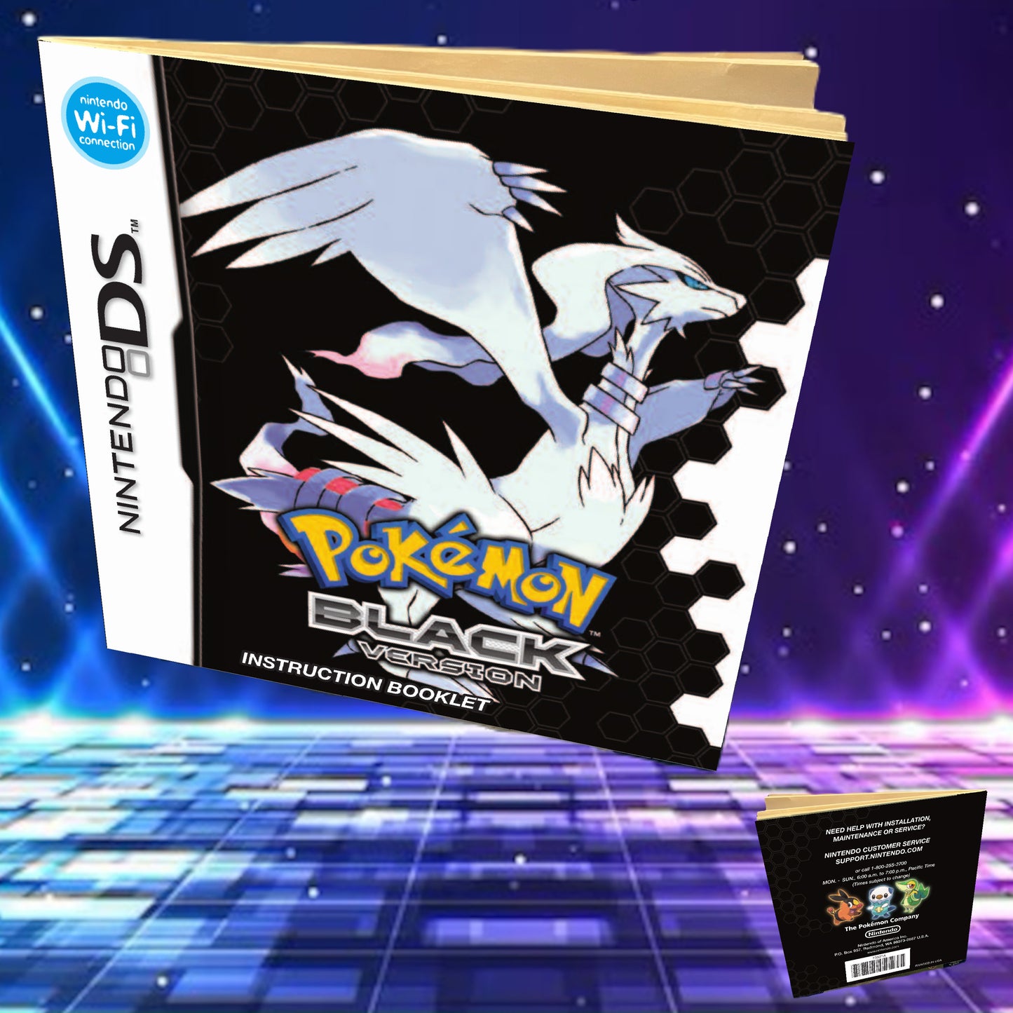 Pokemon Black Nintendo DS replacement manual