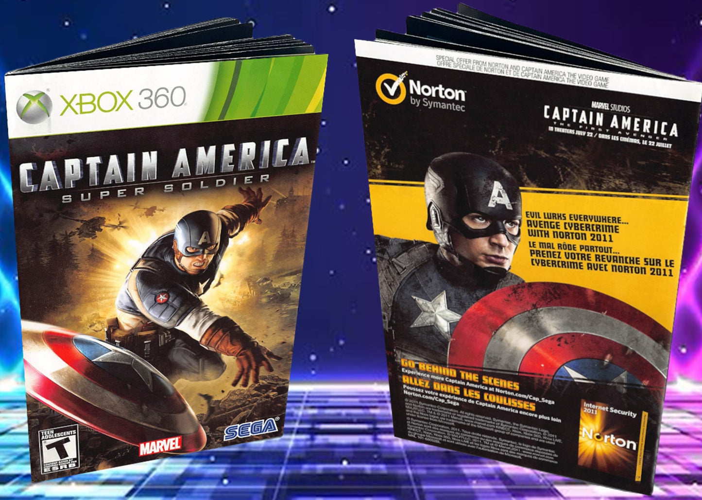 Captain America Super Soldier Xbox 360 Custom Manual