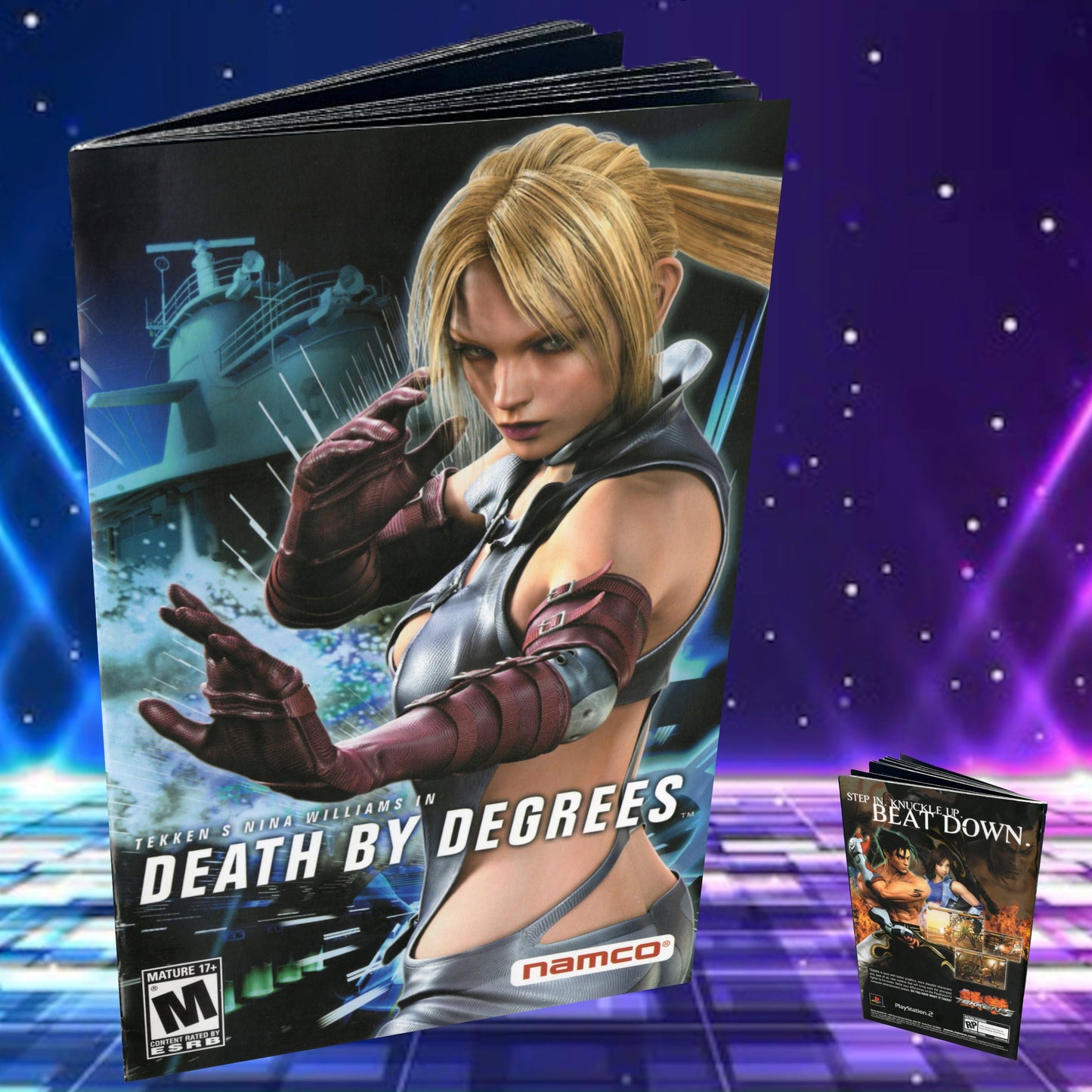 Tekken's Nina Williams in Death by Degrees PS2 Custom Manual
