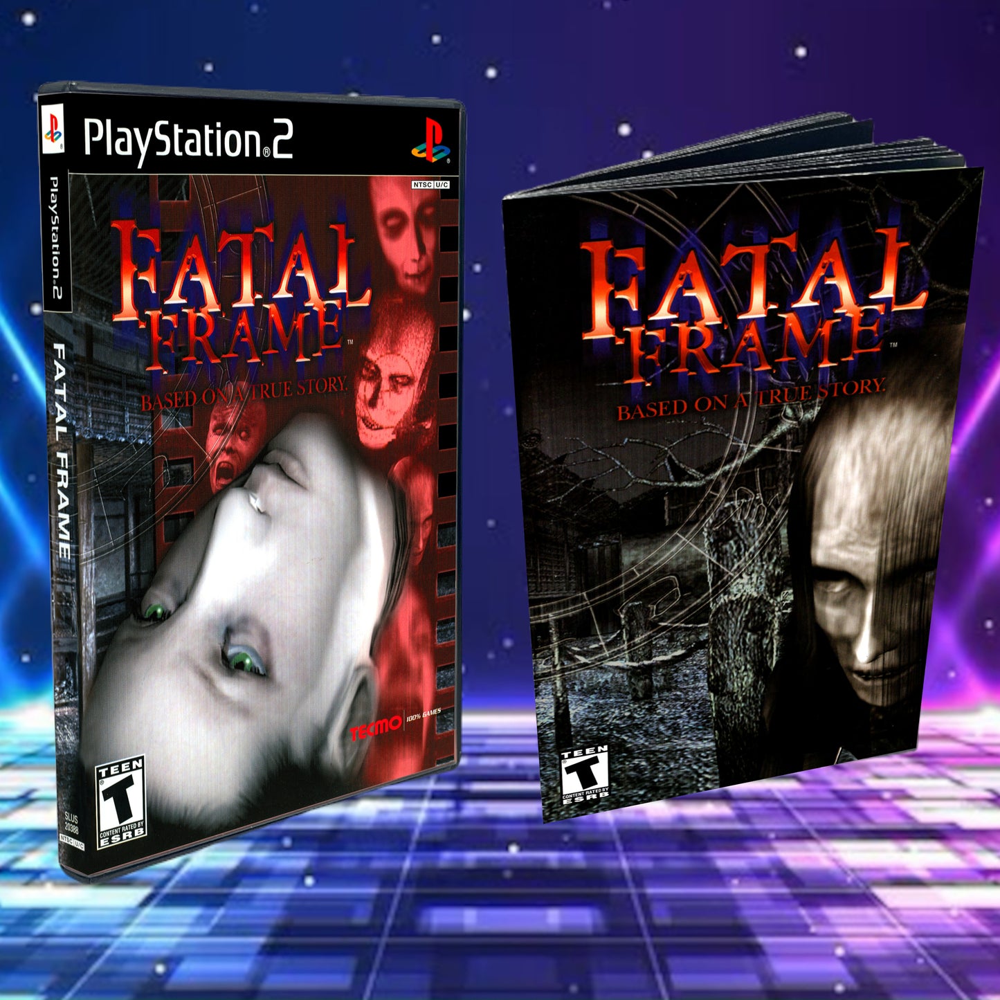 Fatal Frame Cover Art + Manual + PS2 Style Case