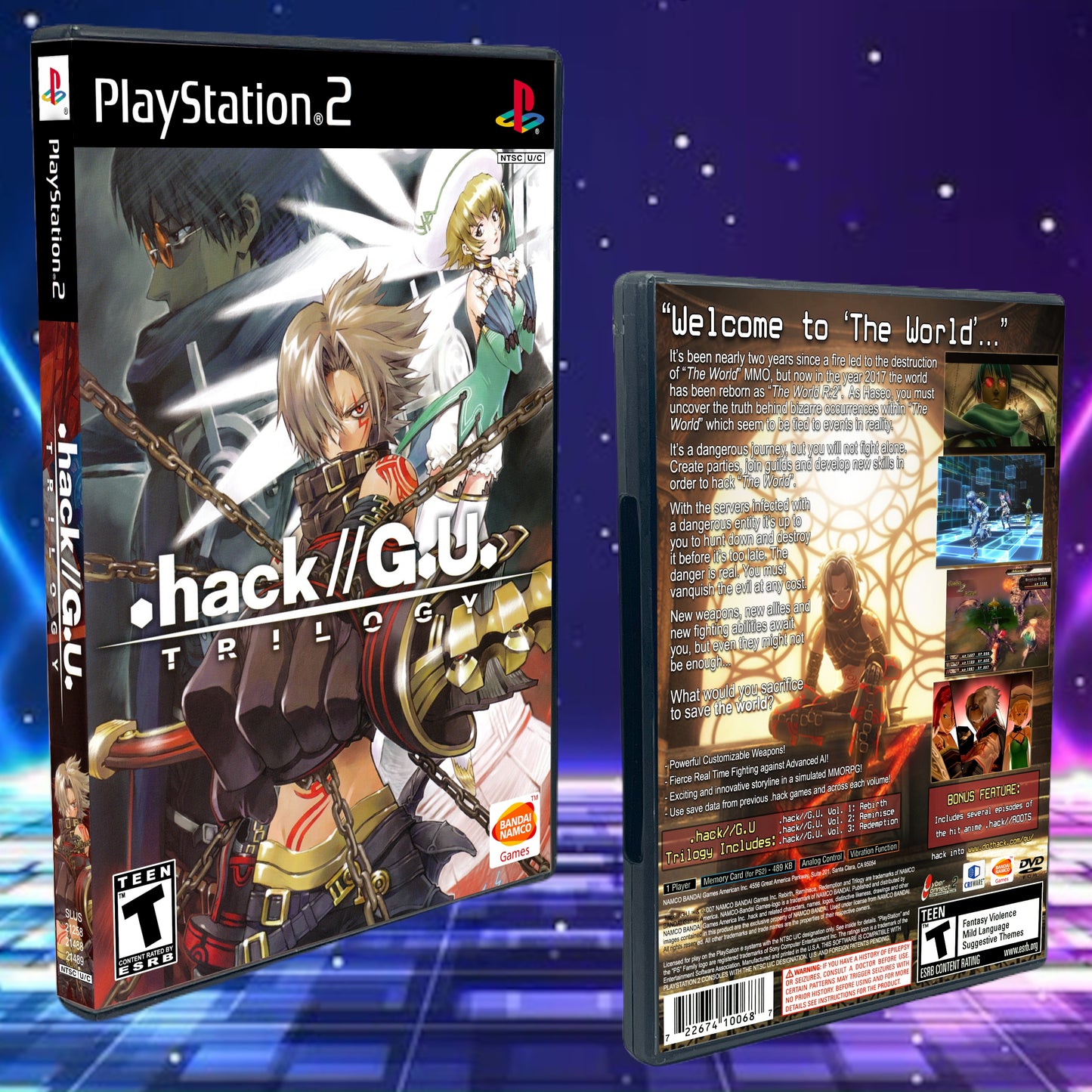 Dot Hack G.U. Trilogy PS2 Custom Cover art