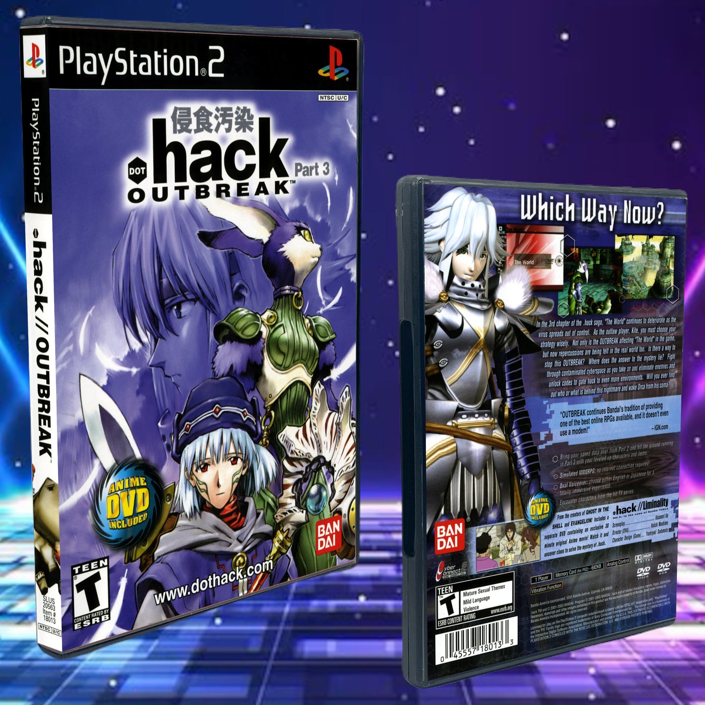 Dot Hack Part 3 Outbreak PS2 Custom Cover art