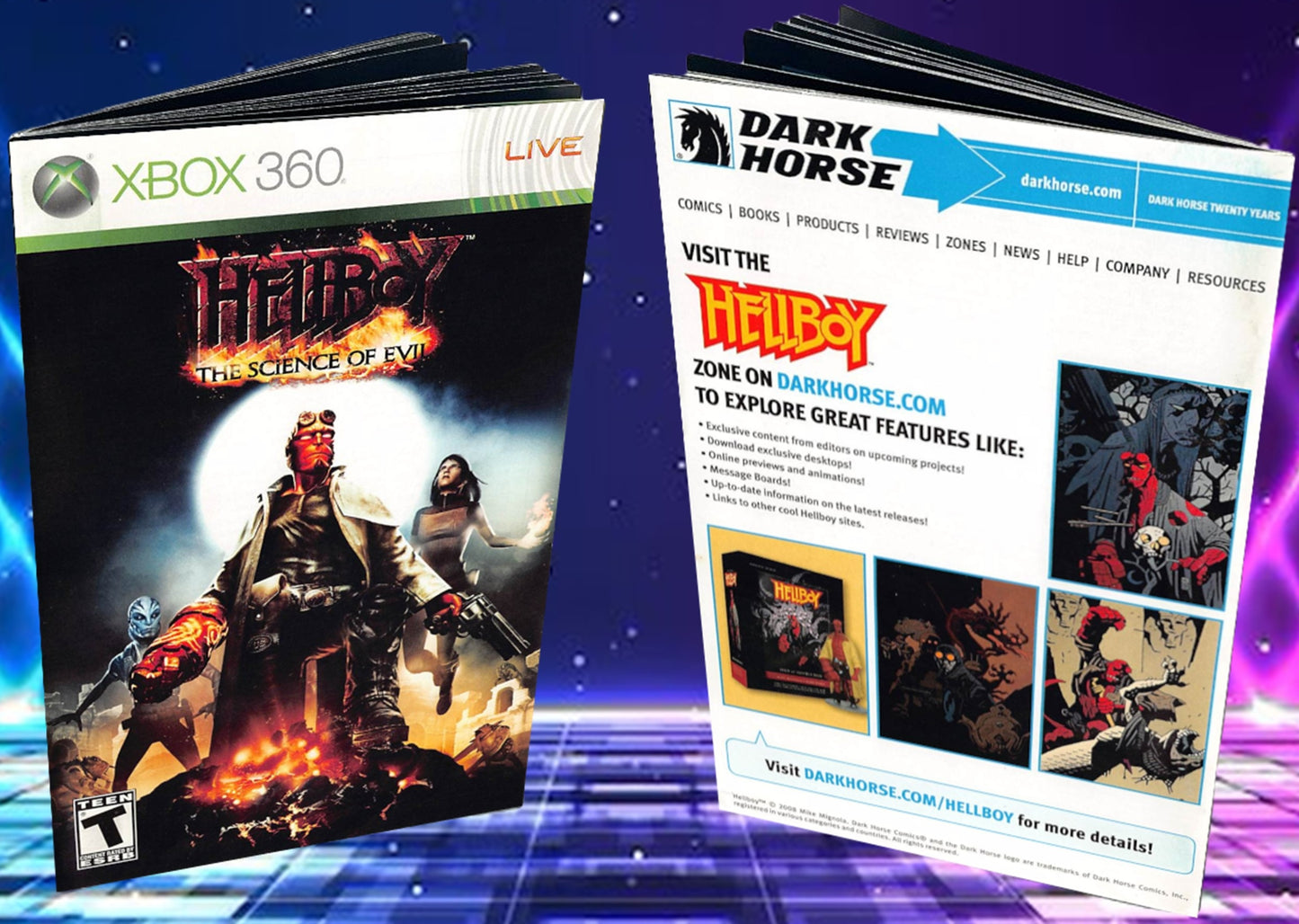 Hellboy The Science of Evil Xbox 360 Custom Manual