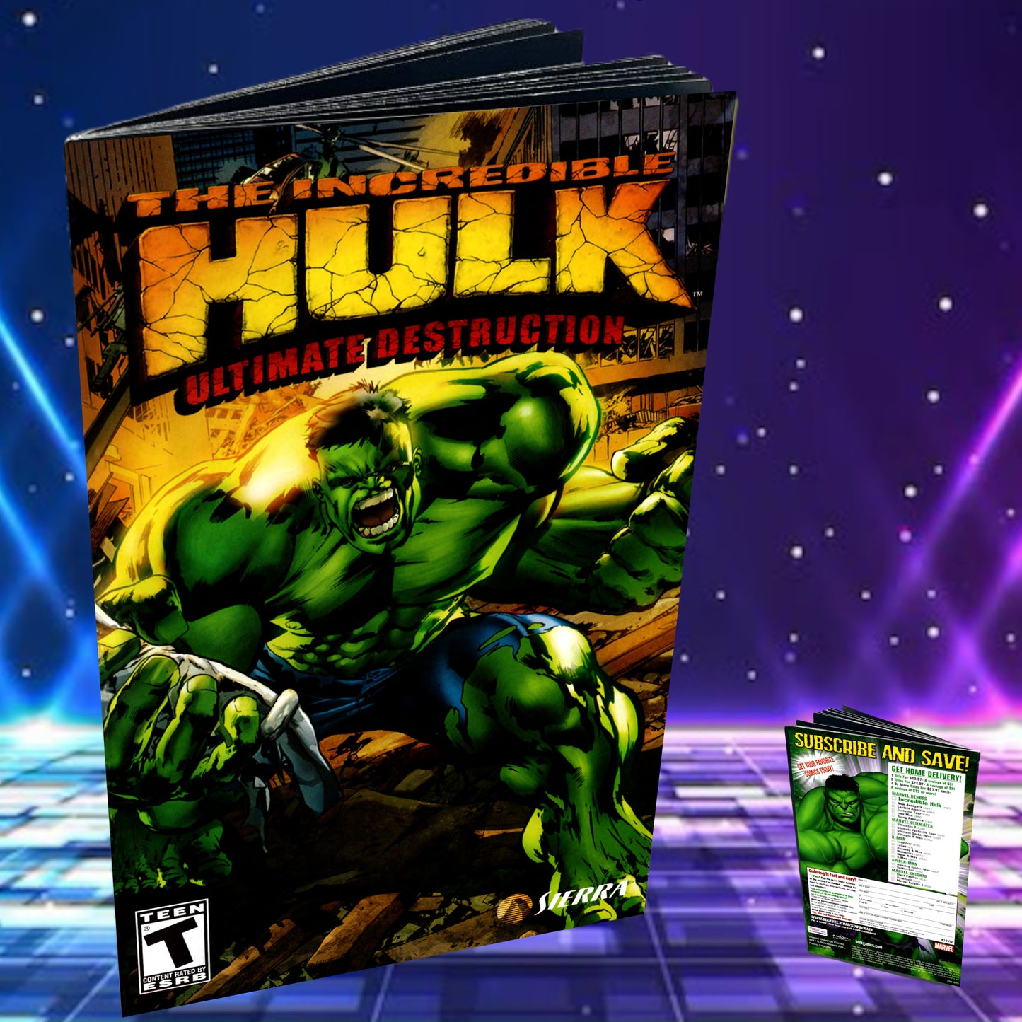 The Incredible HULK Ultimate Destruction PS2 Custom Manual