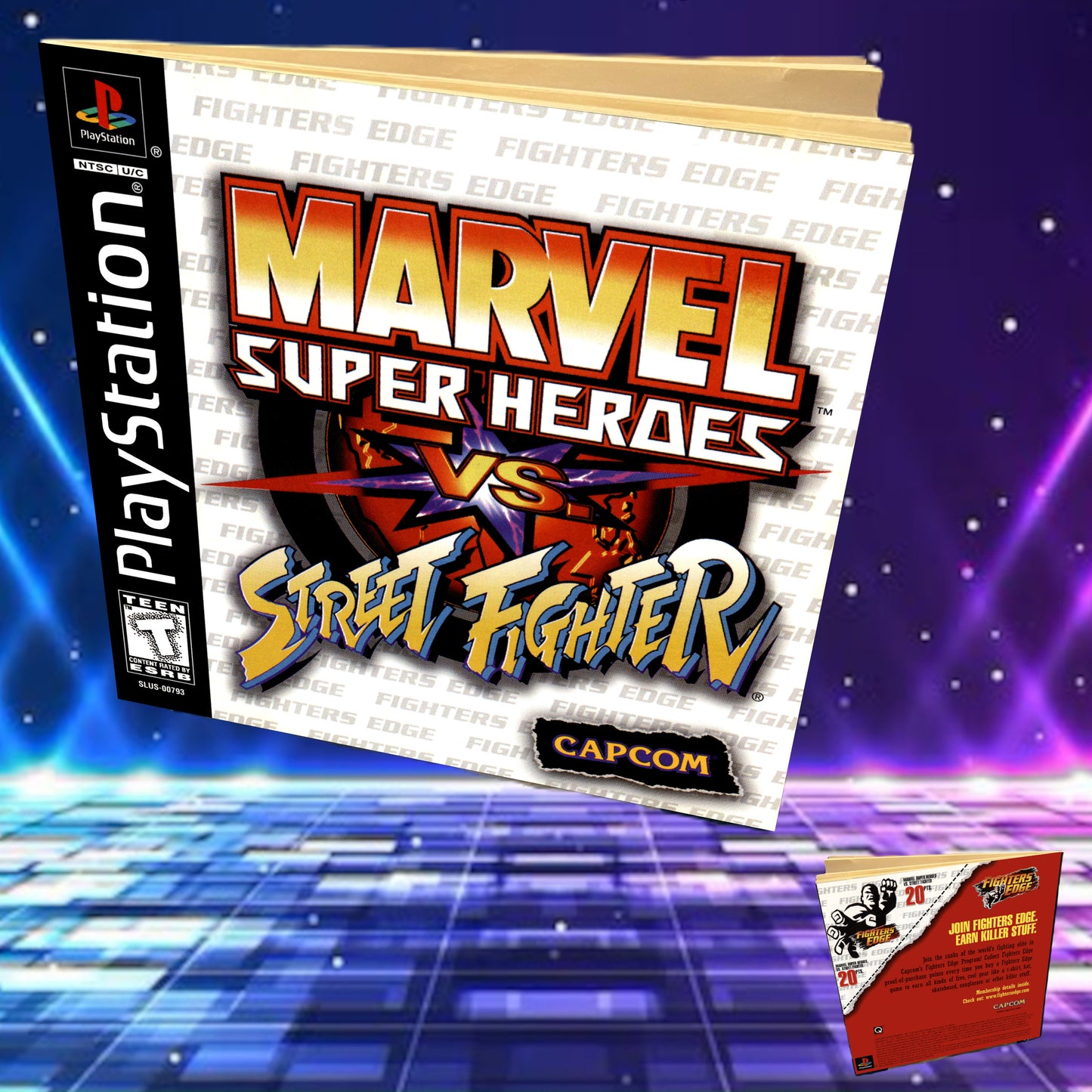 Marvel vs Street Fighter PS1 Custom Manual