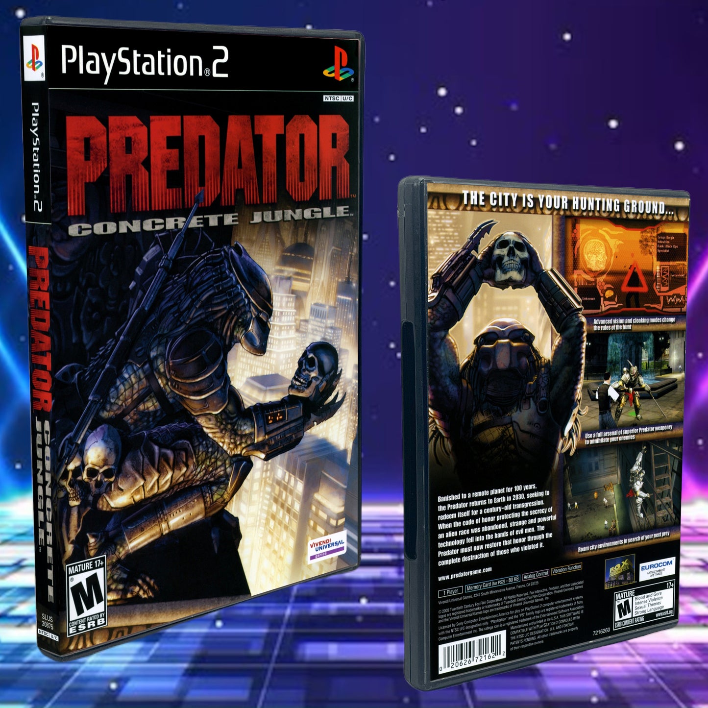 Predator Concrete Jungle PS2 Custom Cover art