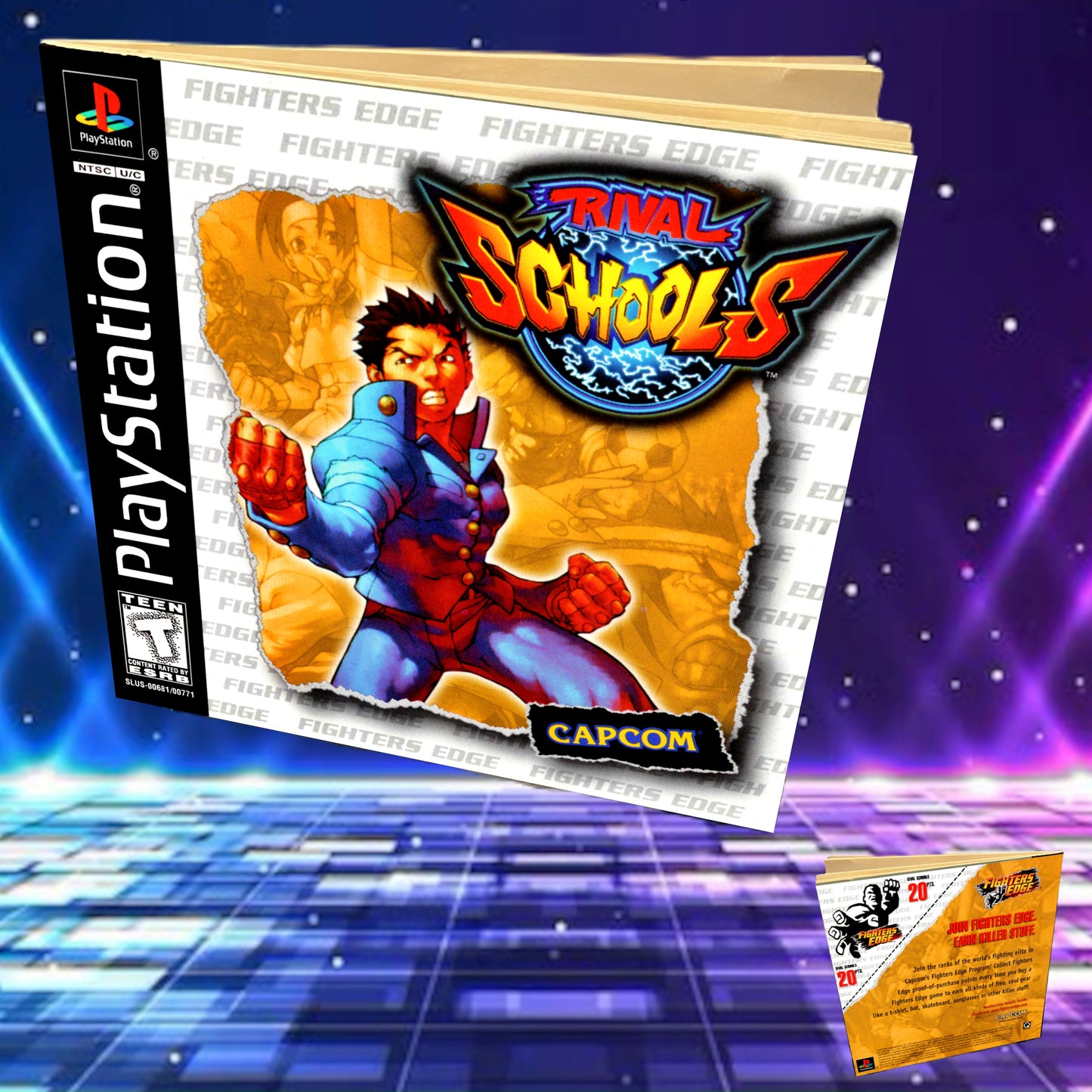 Rival Schools PS1 Custom Manual