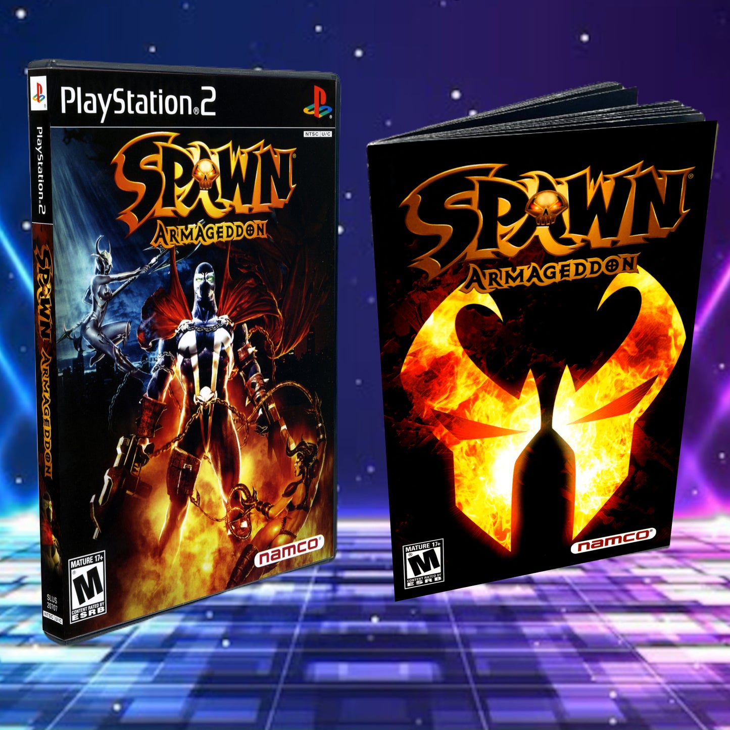 Spawn Armageddon Cover Art + Manual + PS2 Style Case