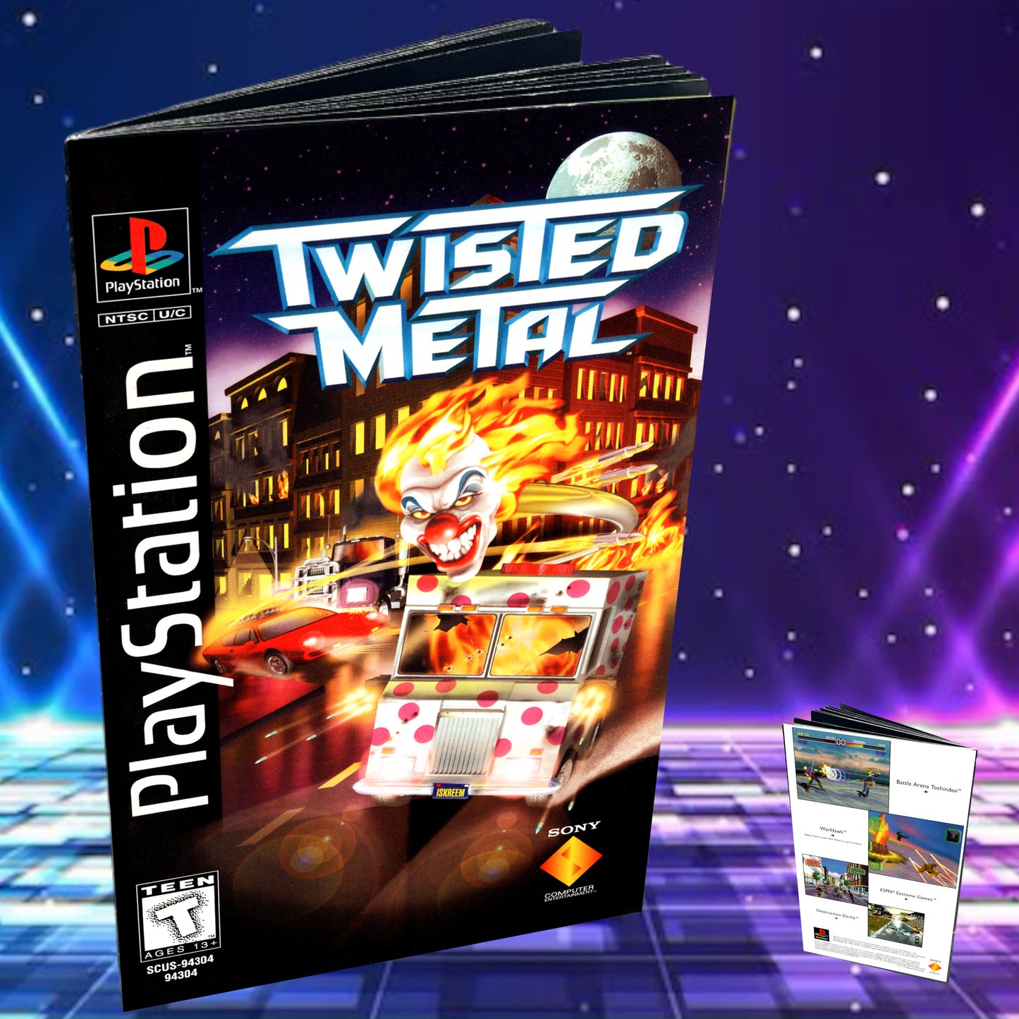 Twisted Metal Long Box Version PS1 Custom Manual
