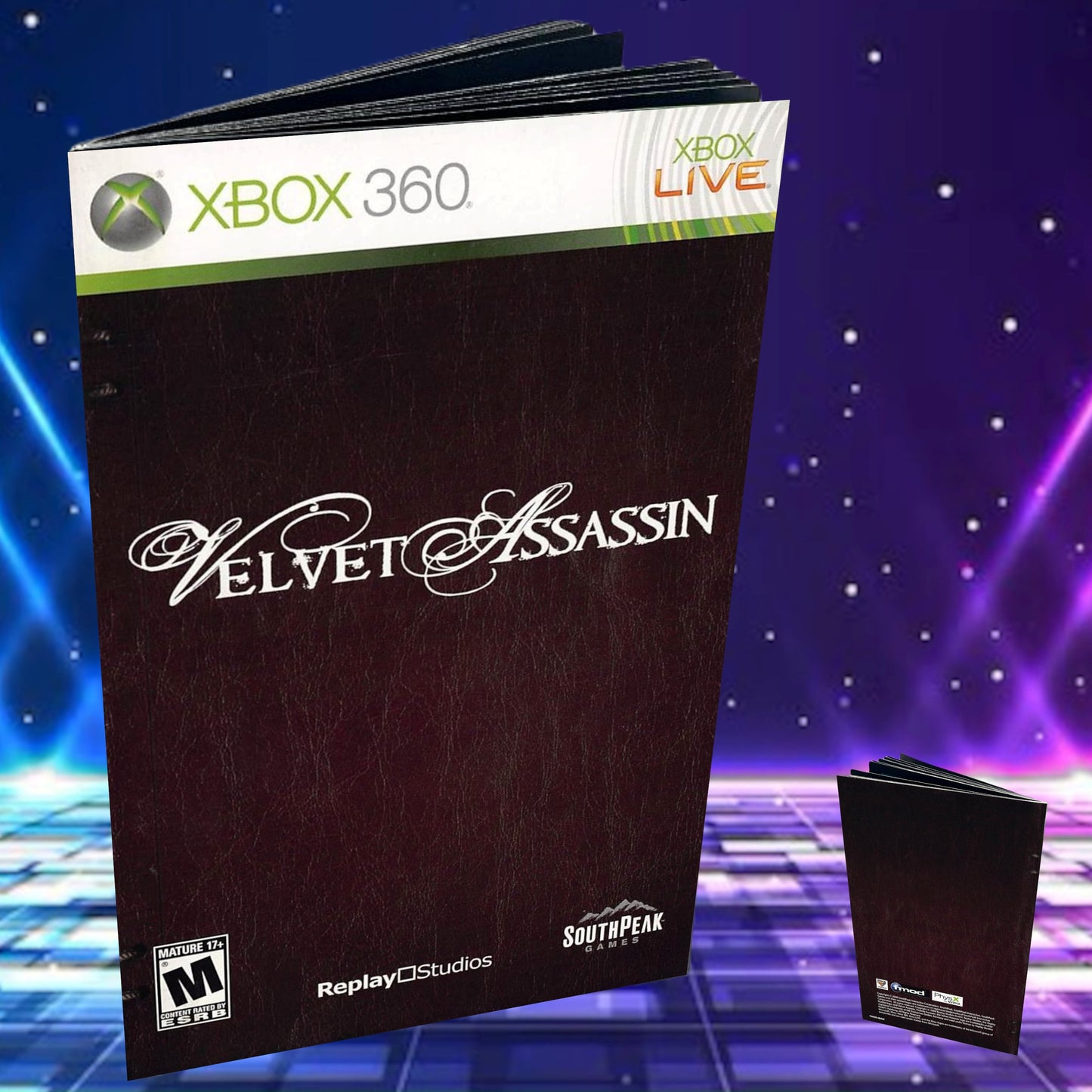 Velvet Assassin Xbox 360 Custom Manual