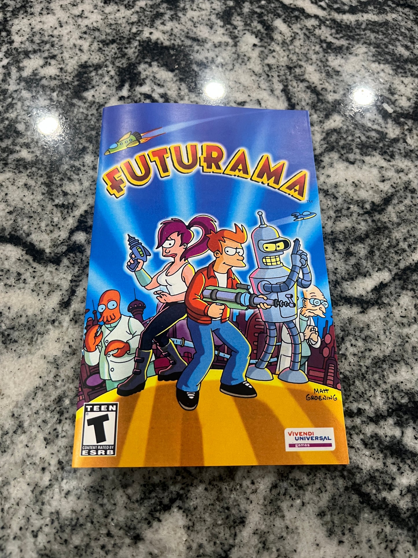 Futurama PS2 Custom Manual