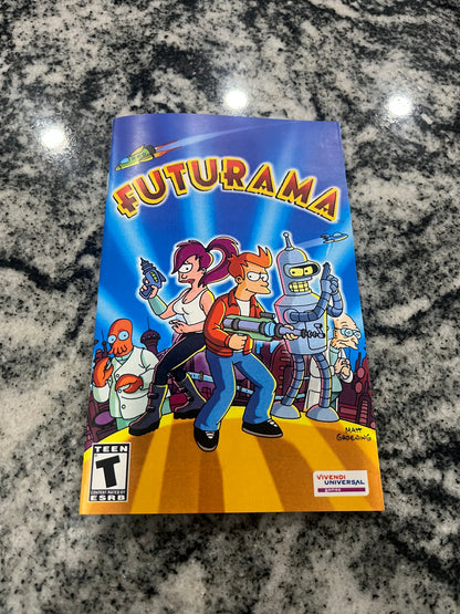 Futurama PS2 Custom Manual