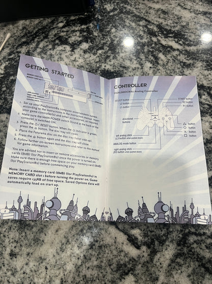 Futurama PS2 Custom Manual