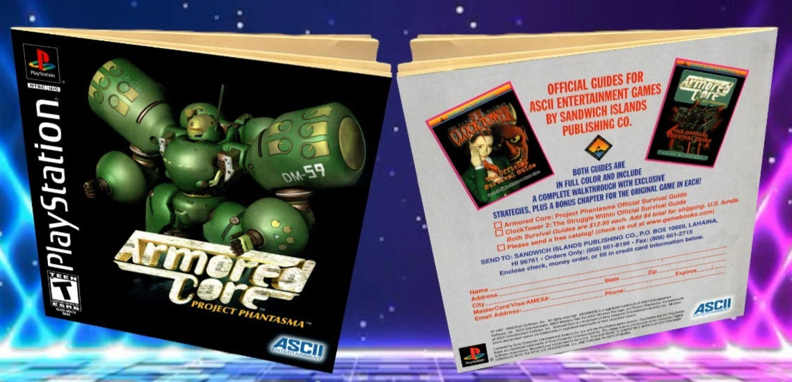 Armored Core Project Phantasma PS1 Custom Manual