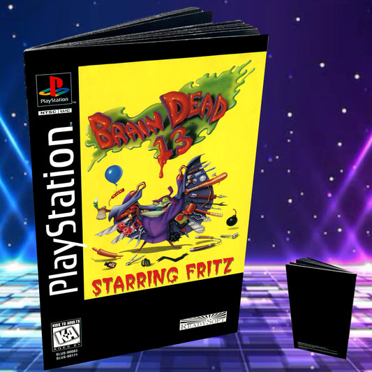 Brain Dead 13 Long Box PS1 Custom Manual