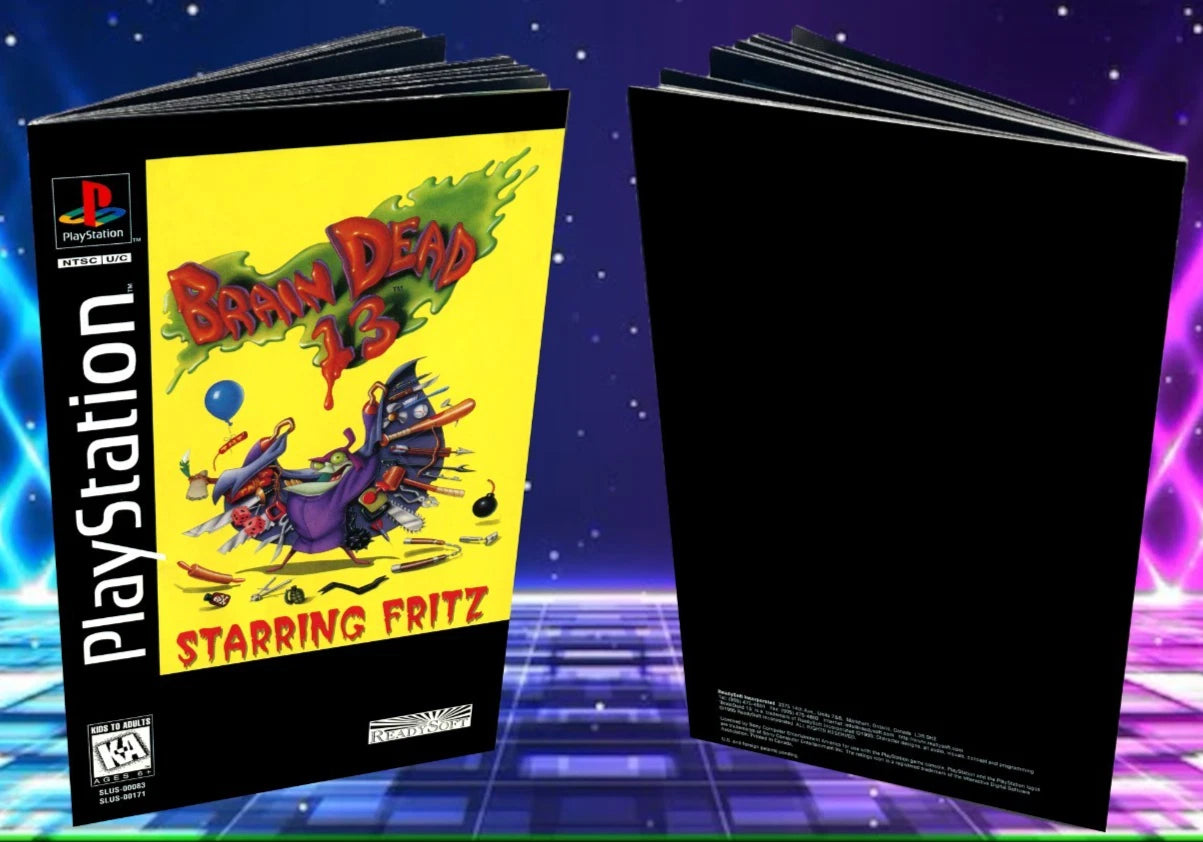 Brain Dead 13 Long Box PS1 Custom Manual