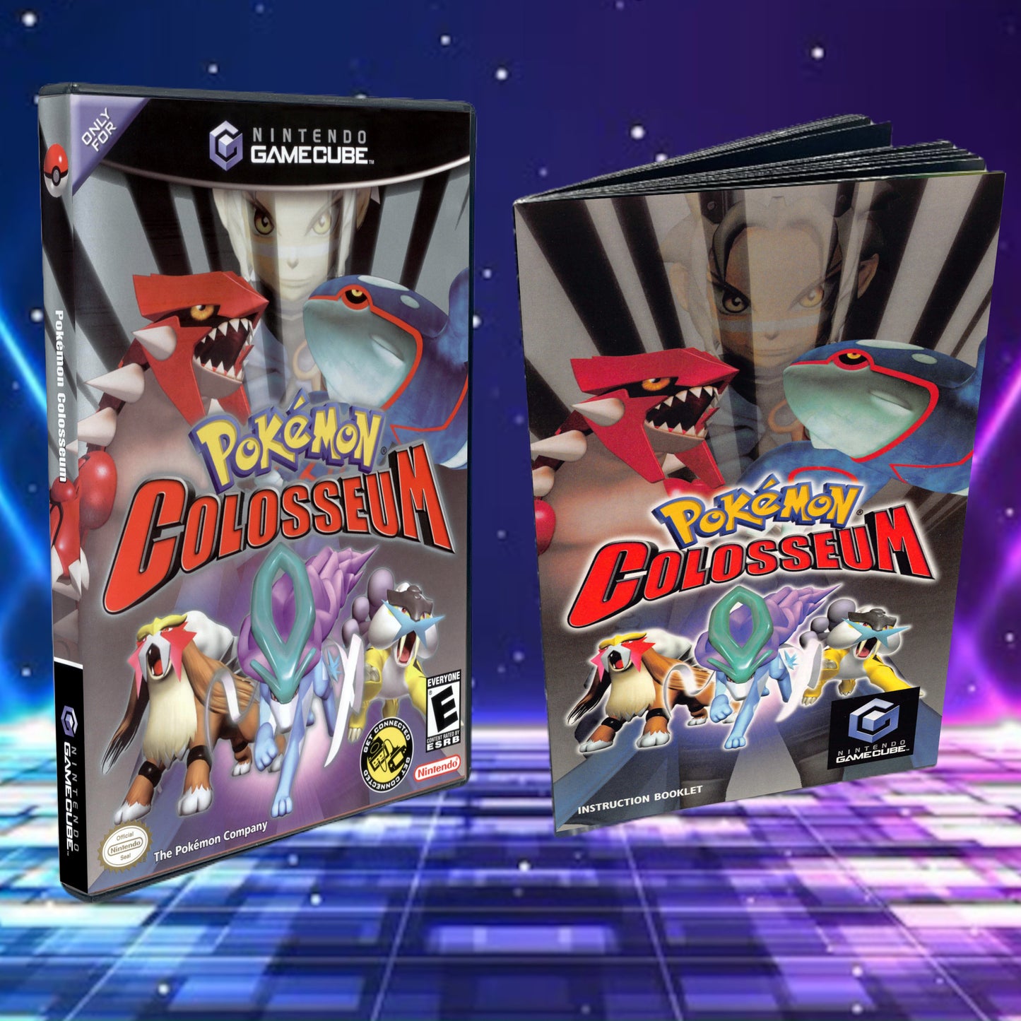 Pokemon Colosseum Cover Art + Manual for GameCube