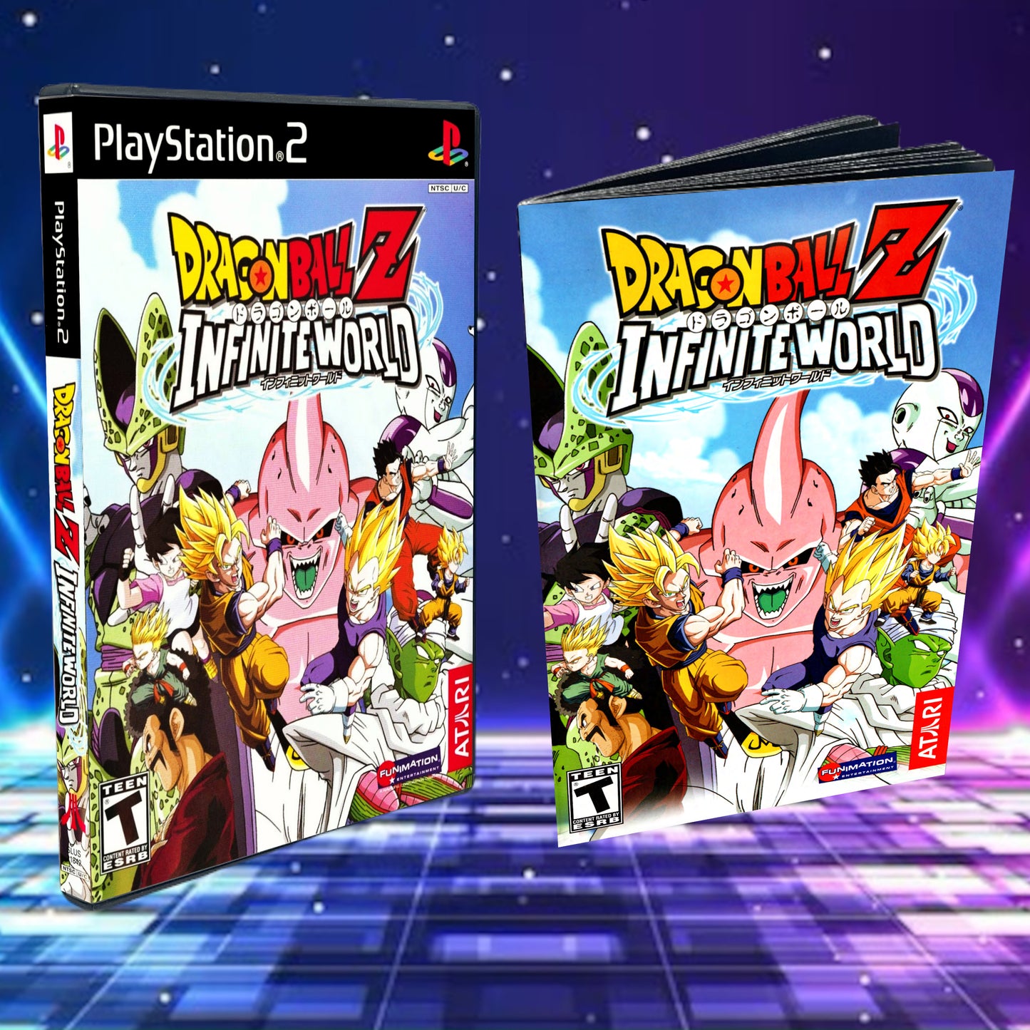 Dragonball Z Infinite World Cover Art + Manual + PS2 Style Case