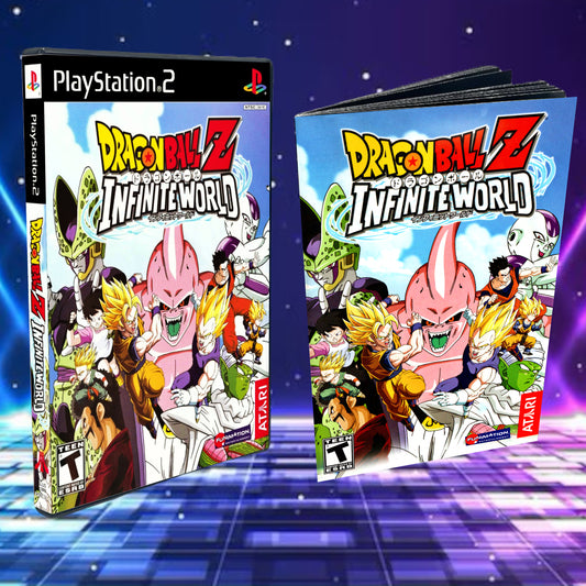 Dragonball Z Infinite World Cover Art + Manual + PS2 Style Case