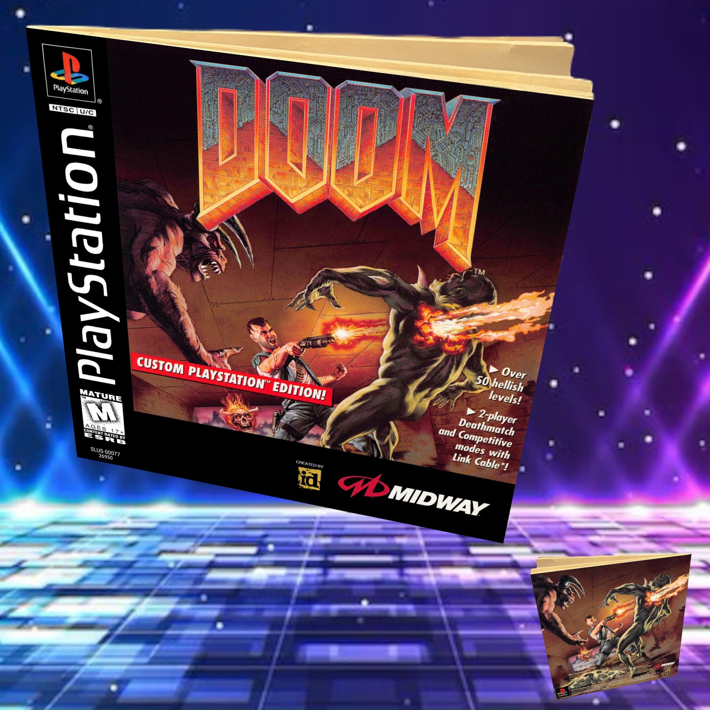 Doom Black Label Jewel Case version PS1 Manual