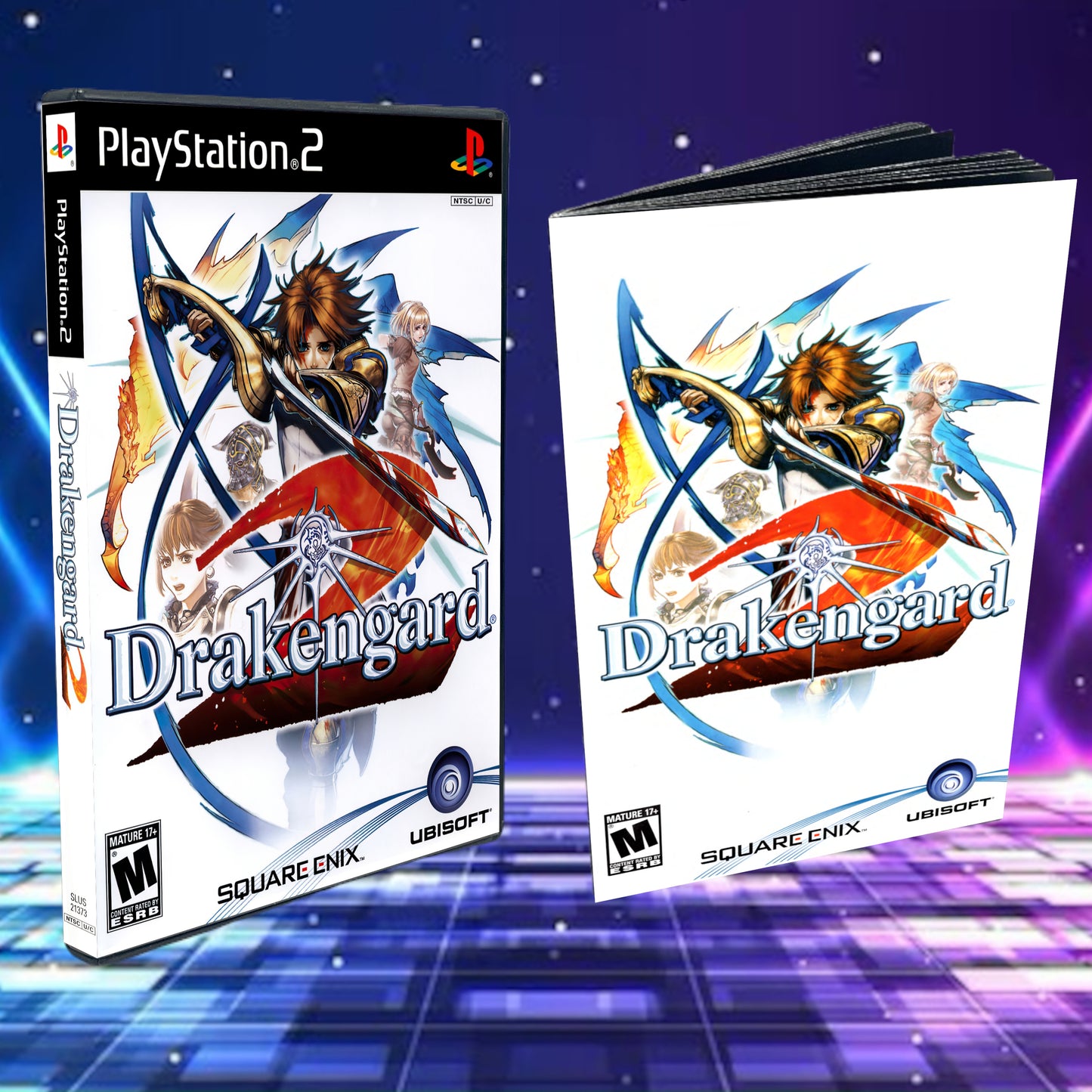 Drakengard 2 Cover Art + Manual + PS2 Style Case