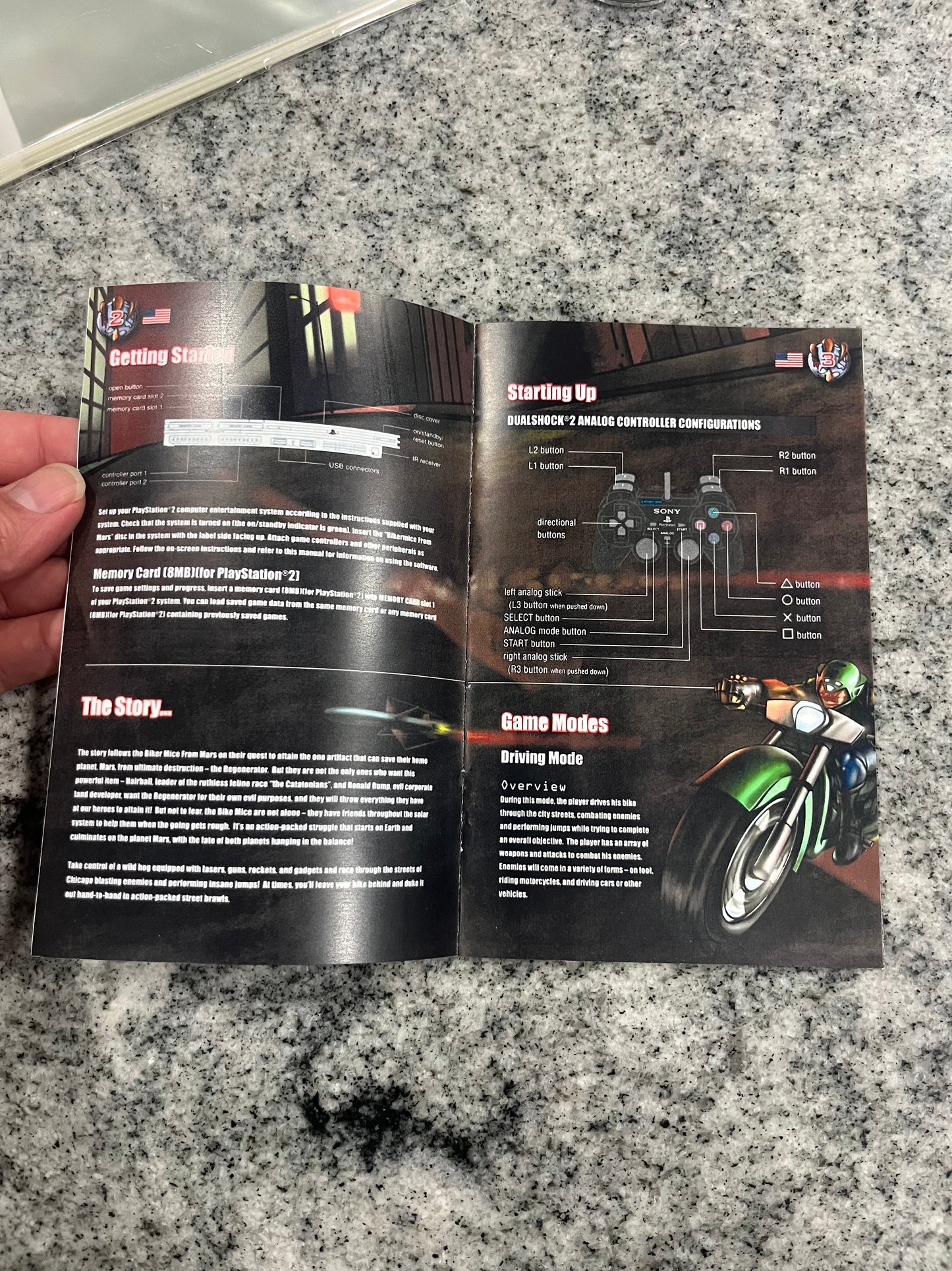 Biker Mice from Mars PS2 Custom Manual