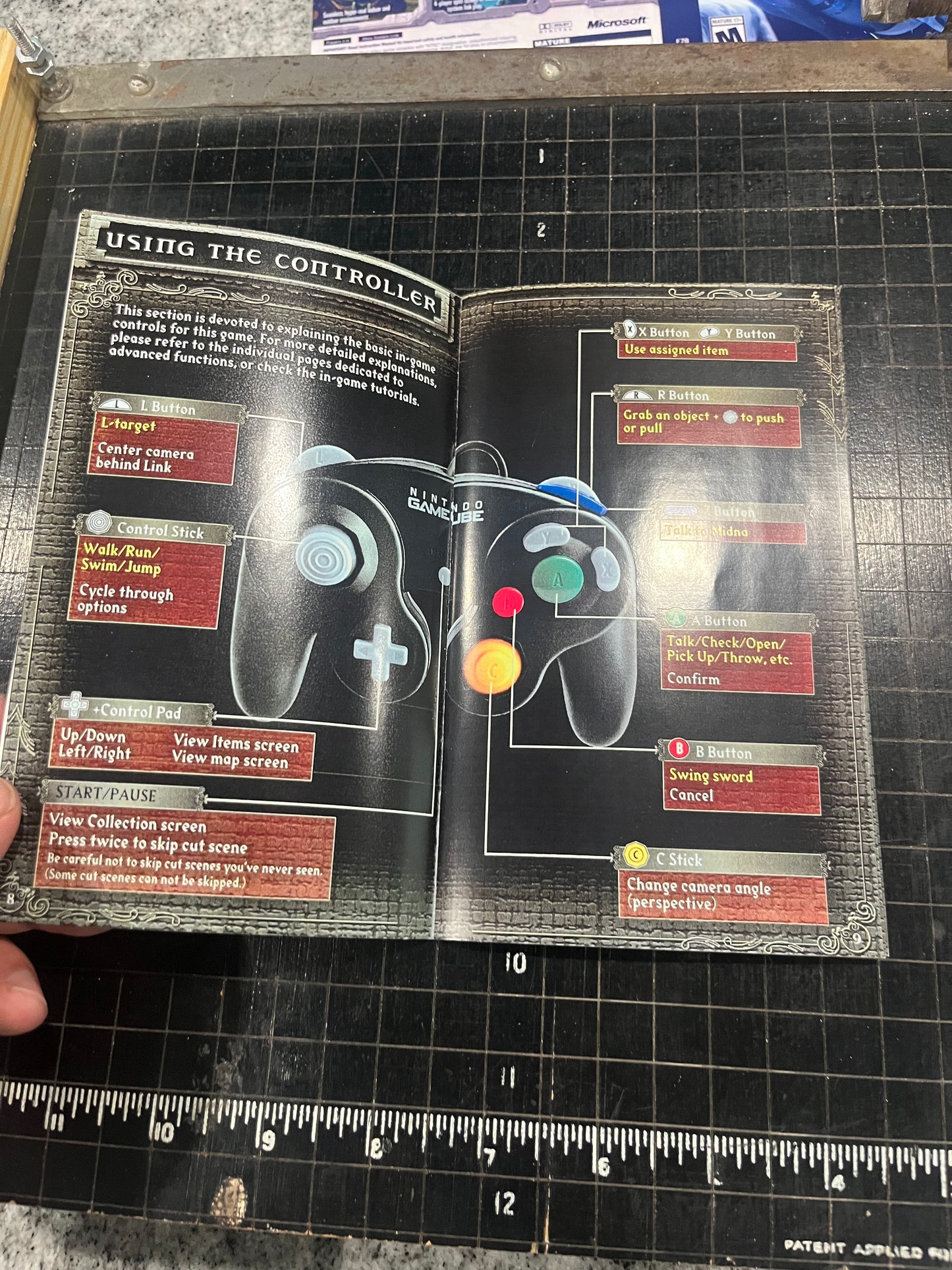 Zelda Twilight Princess GameCube custom manual