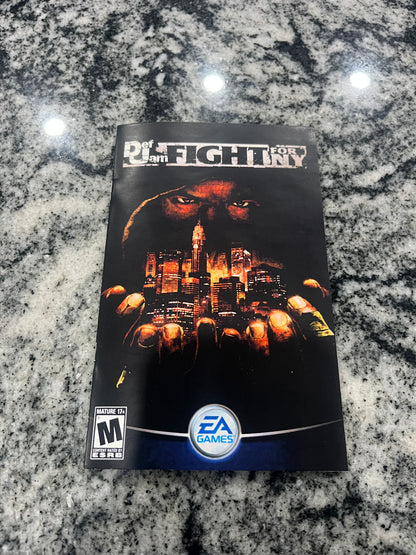 Def Jam Fight for NY PS2 Custom Manual