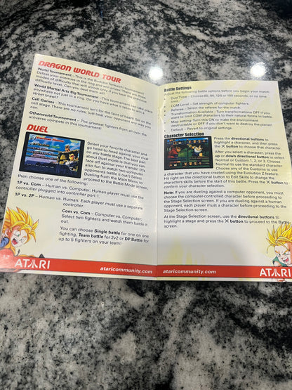 Dragonball Z Budokai Tenkaichi 3 PS2 Custom Manual