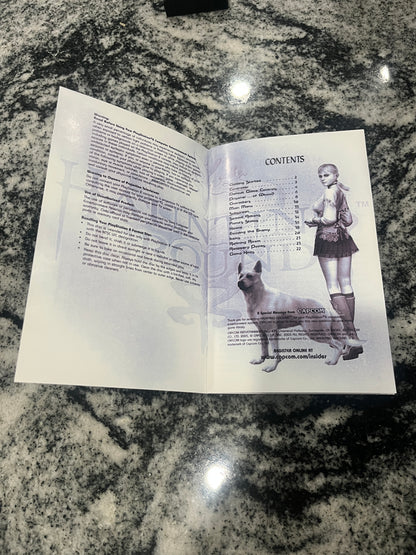 Haunting Ground PS2 Custom Manual