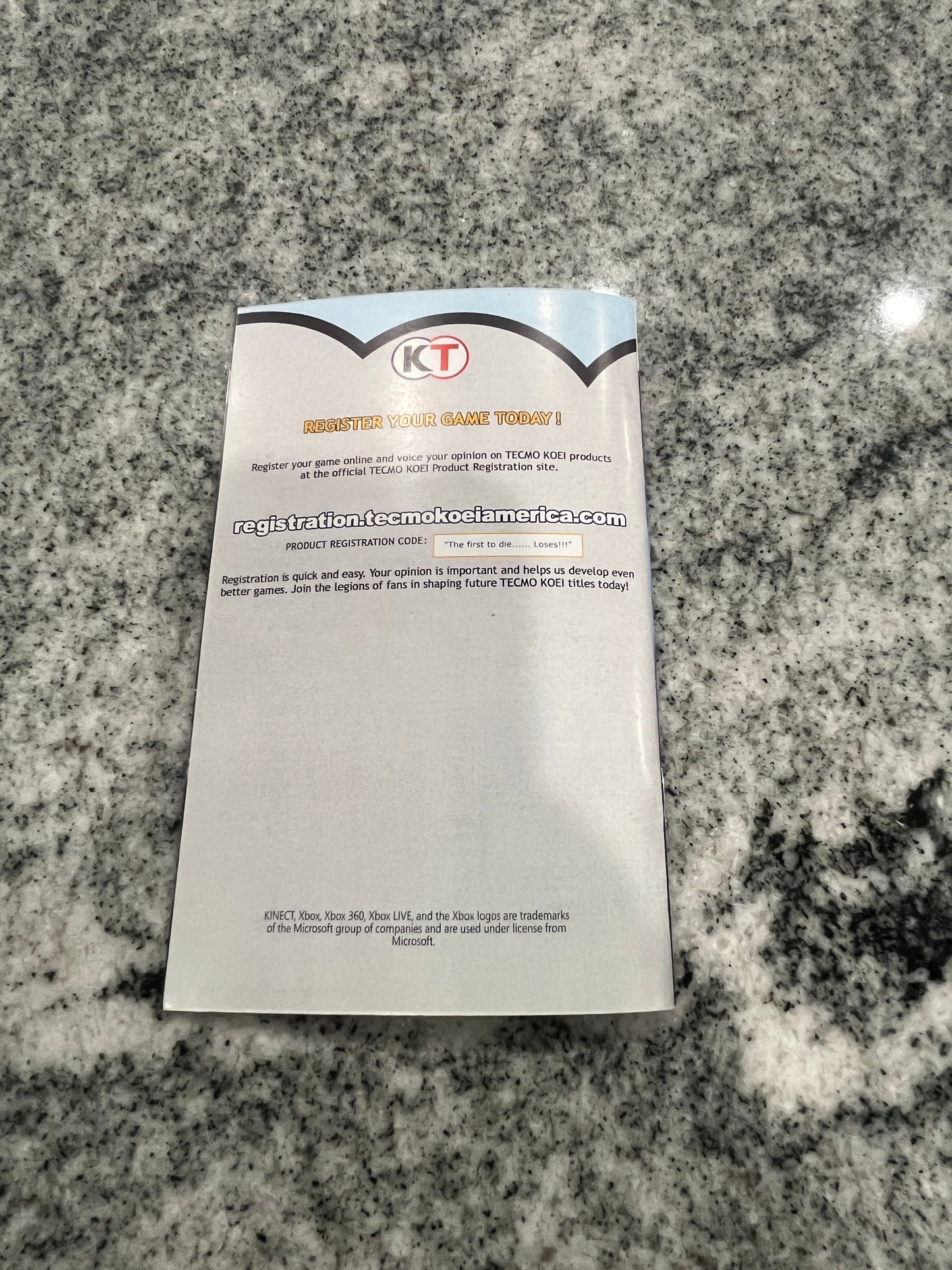 Fist of the North Star Ken's Rage Xbox 360 Custom Manual