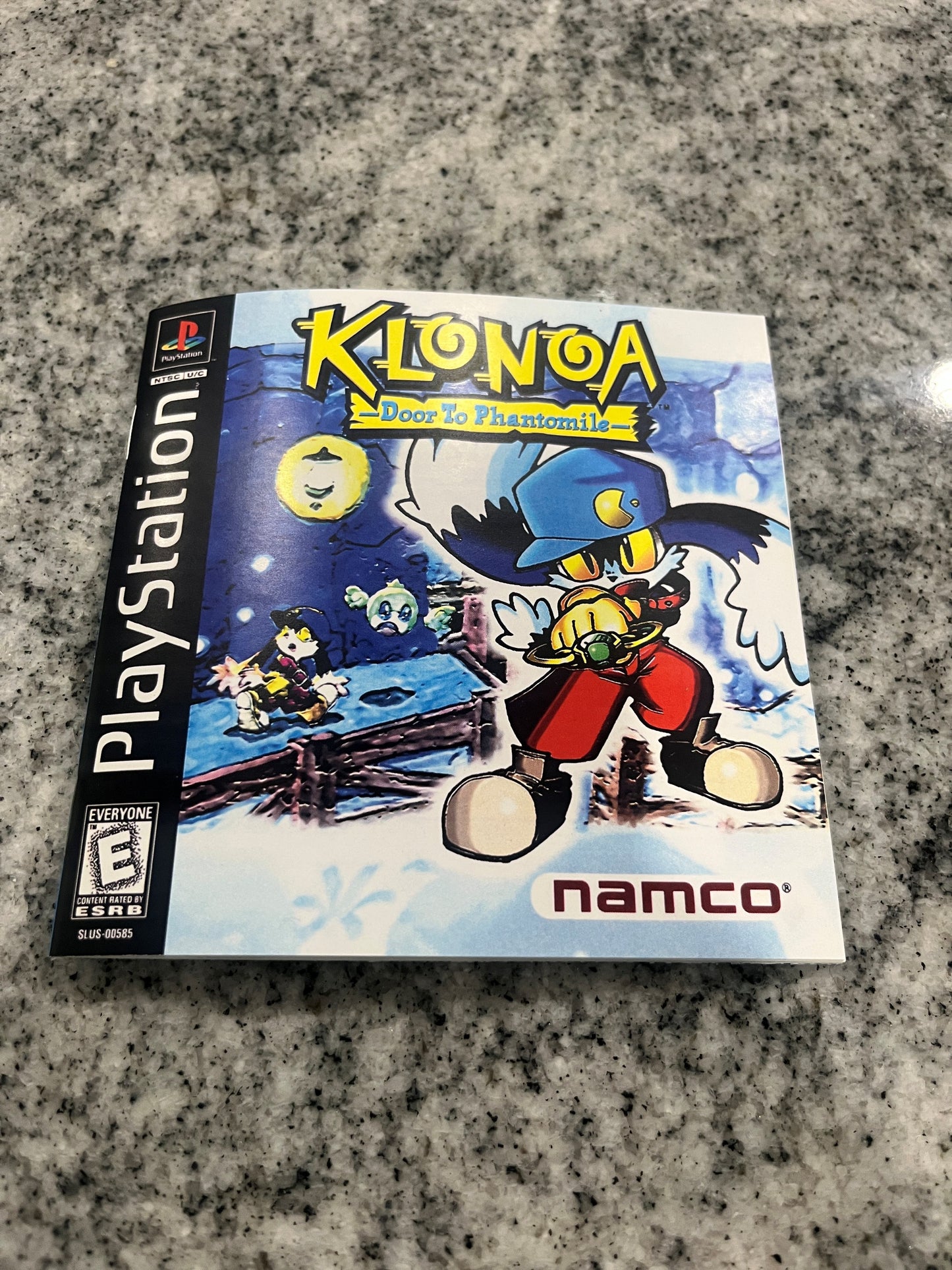 Klonoa Door to Phantomile PS1 Custom Manual