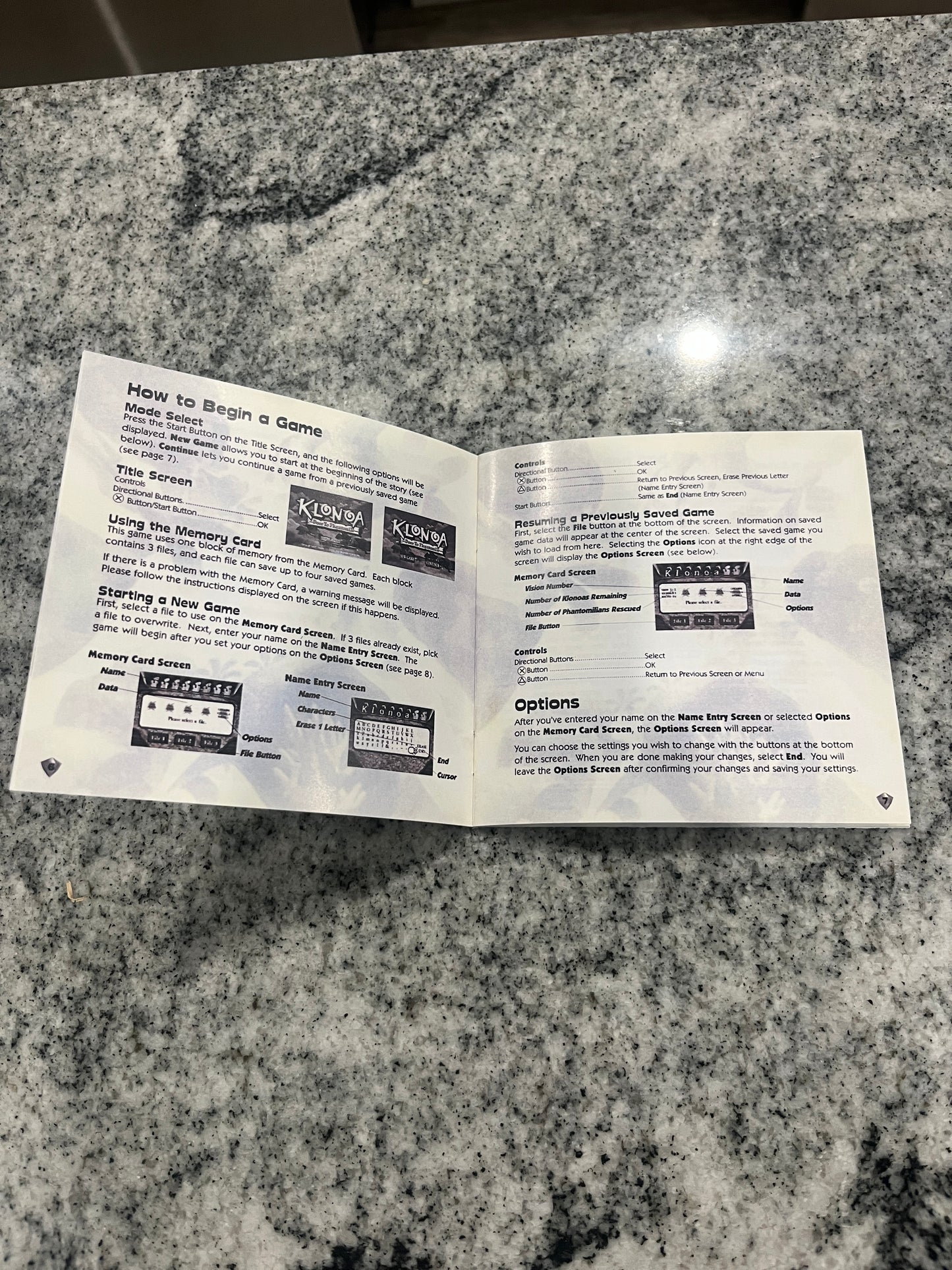 Klonoa Door to Phantomile PS1 Custom Manual
