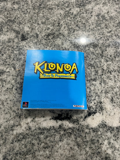 Klonoa Door to Phantomile PS1 Custom Manual