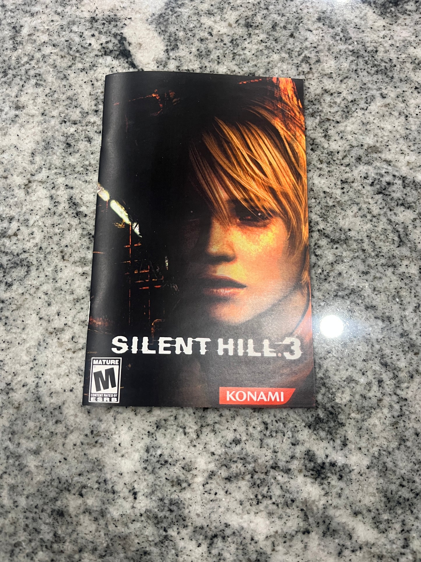 Silent Hill 3 PS2 Custom Manual