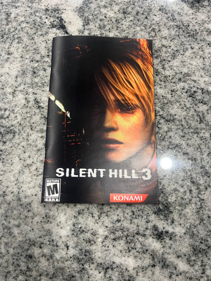 Silent Hill 3 PS2 Custom Manual