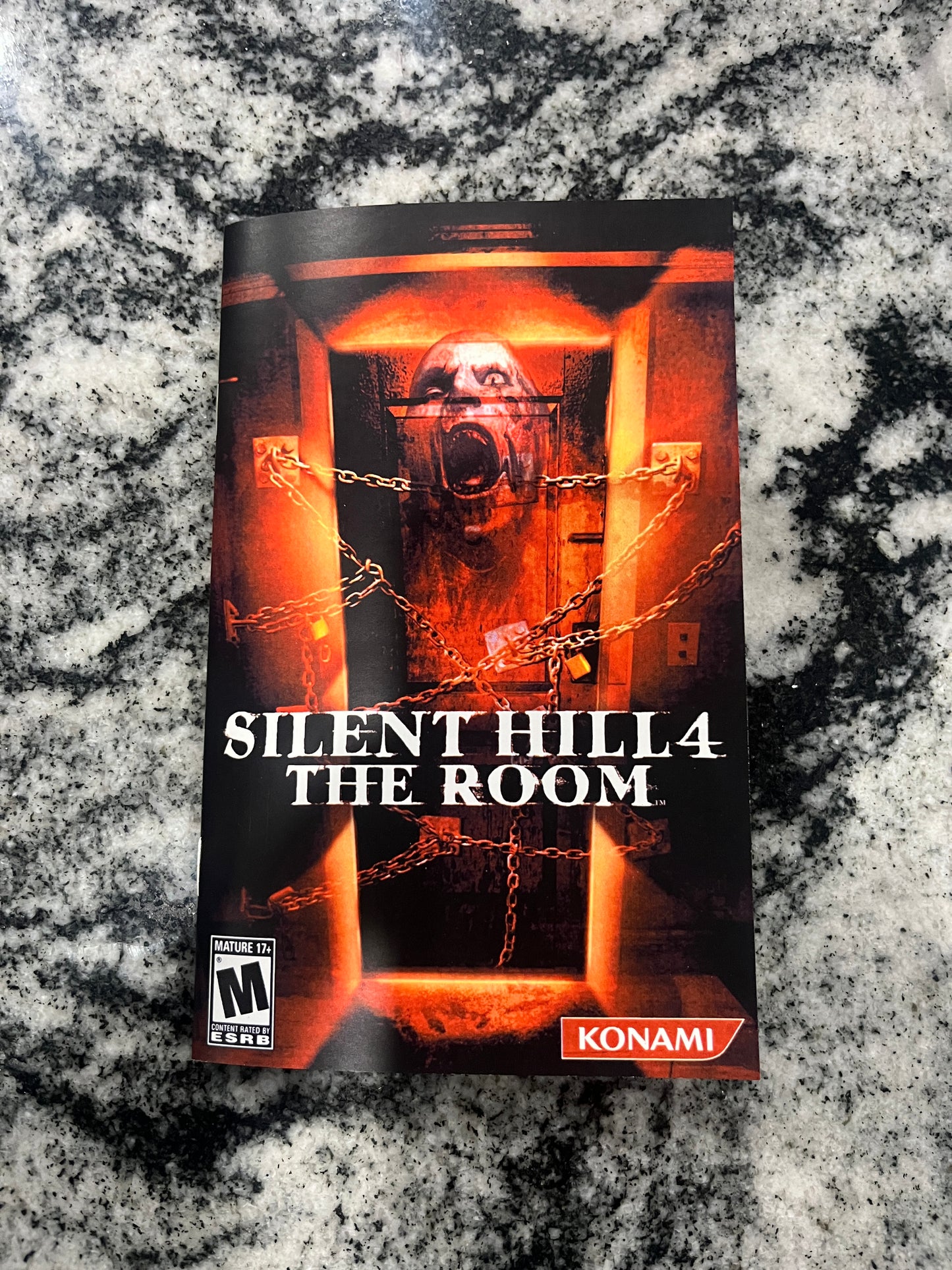Silent Hill 4 The Room PS2 Custom Manual