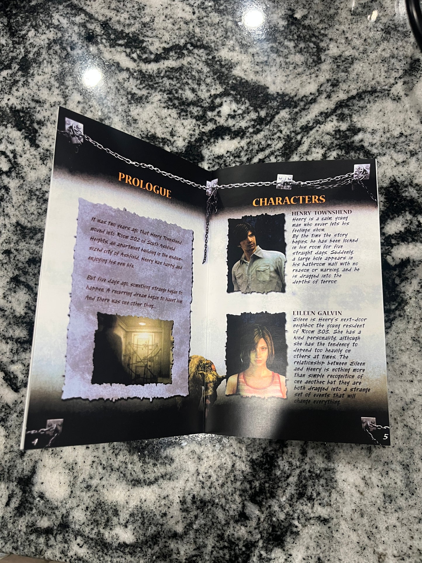 Silent Hill 4 The Room PS2 Custom Manual