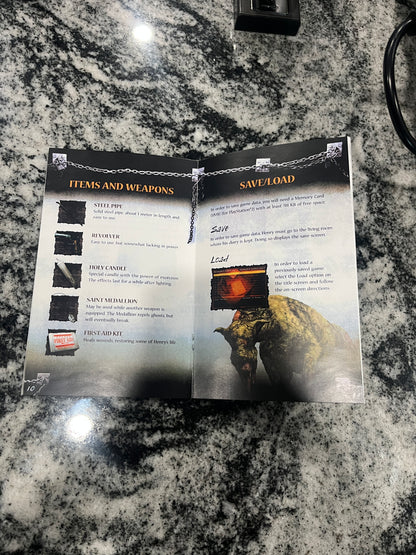 Silent Hill 4 The Room PS2 Custom Manual