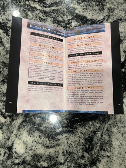 Fatal Frame PS2 Custom Manual