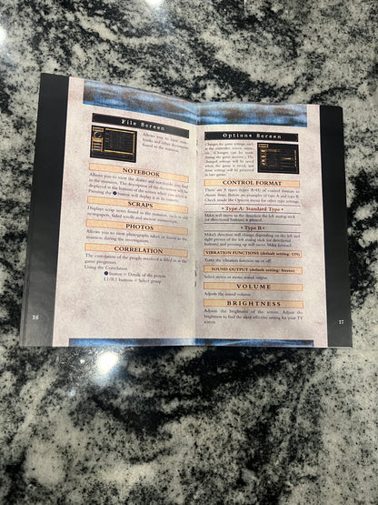 Fatal Frame PS2 Custom Manual